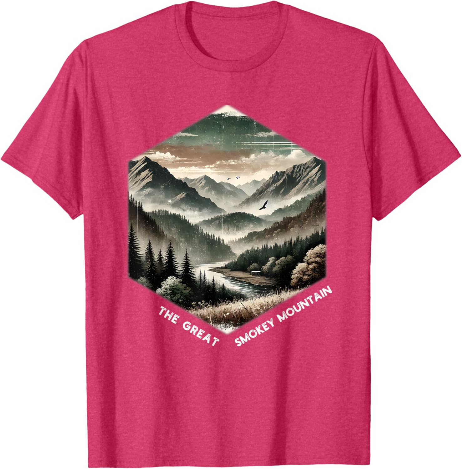 Smoky Mountains Vintage Graphic T-Shirt for Nature Lovers and Adventurers - 6