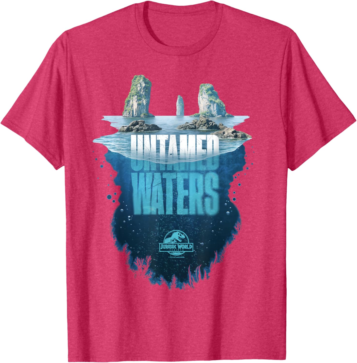 Jurassic World Rebirth Untamed Waters Island T-Shirt for Dino Fans - 25