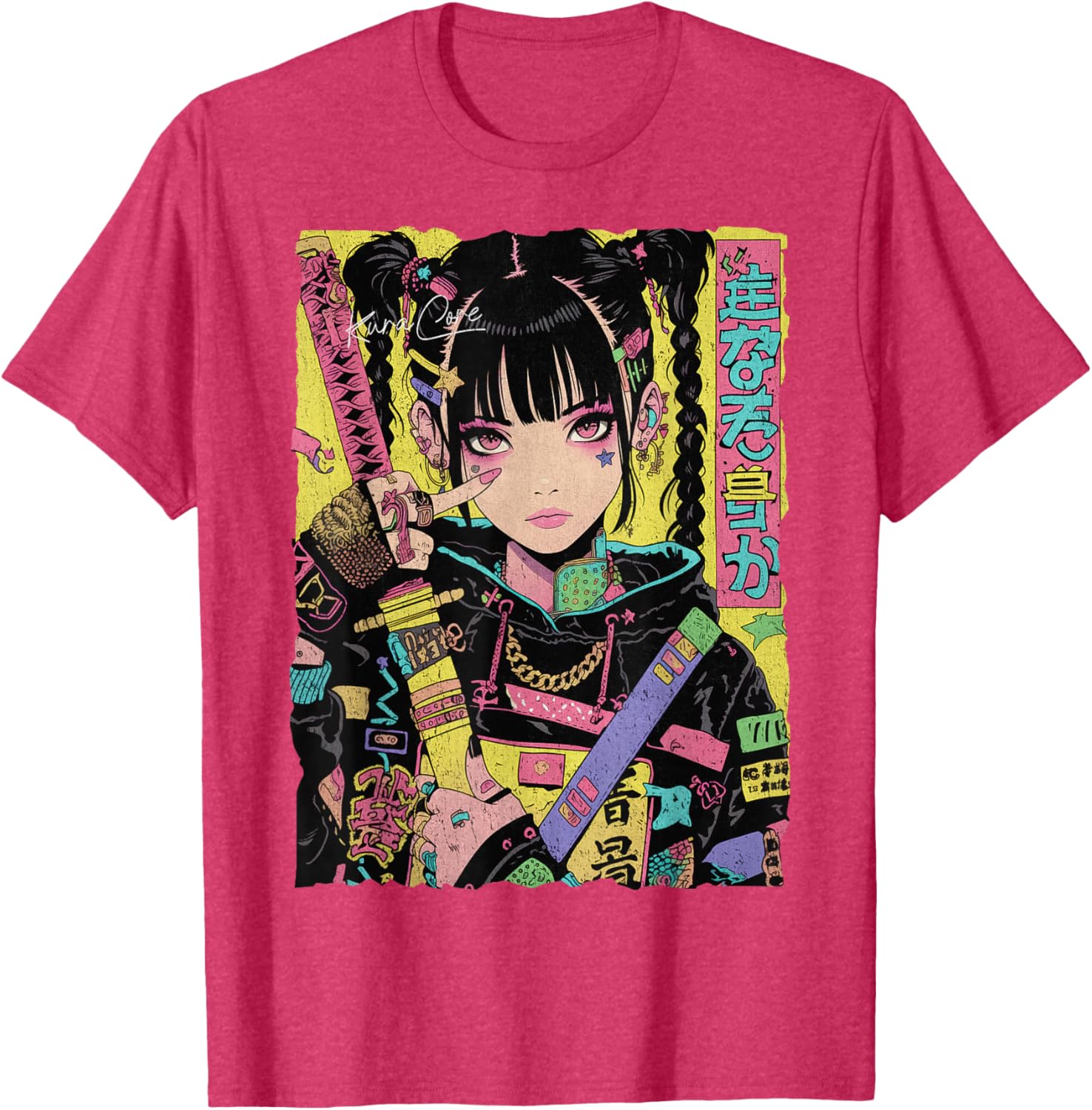 Trendy Japanese Cyberpunk Y2K Techwear Anime T-Shirt for Fashion Lovers - 4
