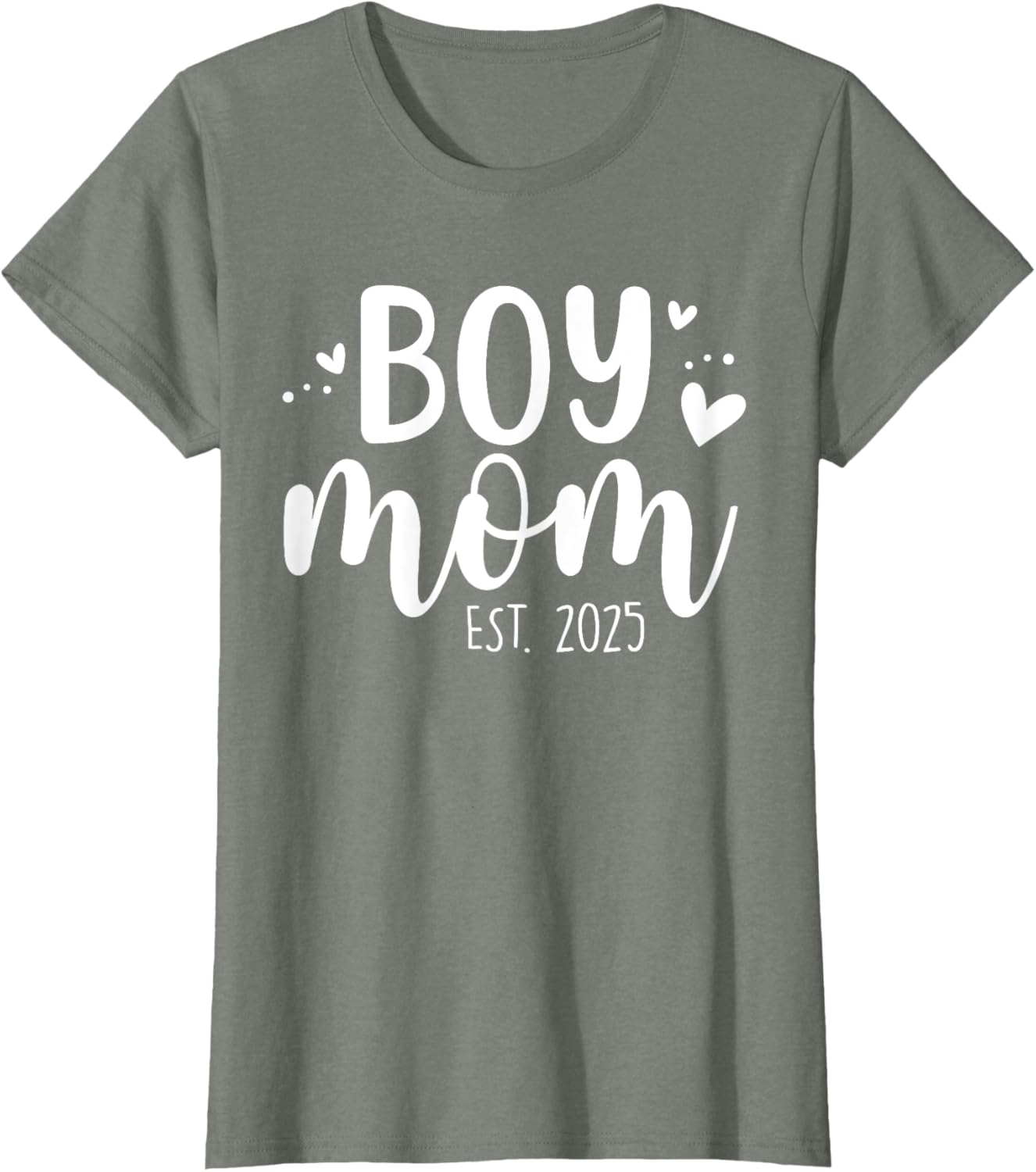 Girls Boy Mom Est 2025 My First Mother's Day Cute T-Shirt for Moms - 20