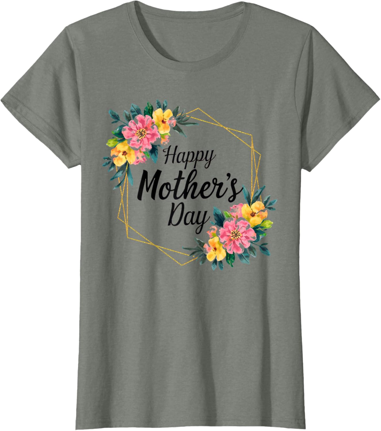 Floral Happy Mother's Day T-Shirt for Mom Mama Grandma Women - 13