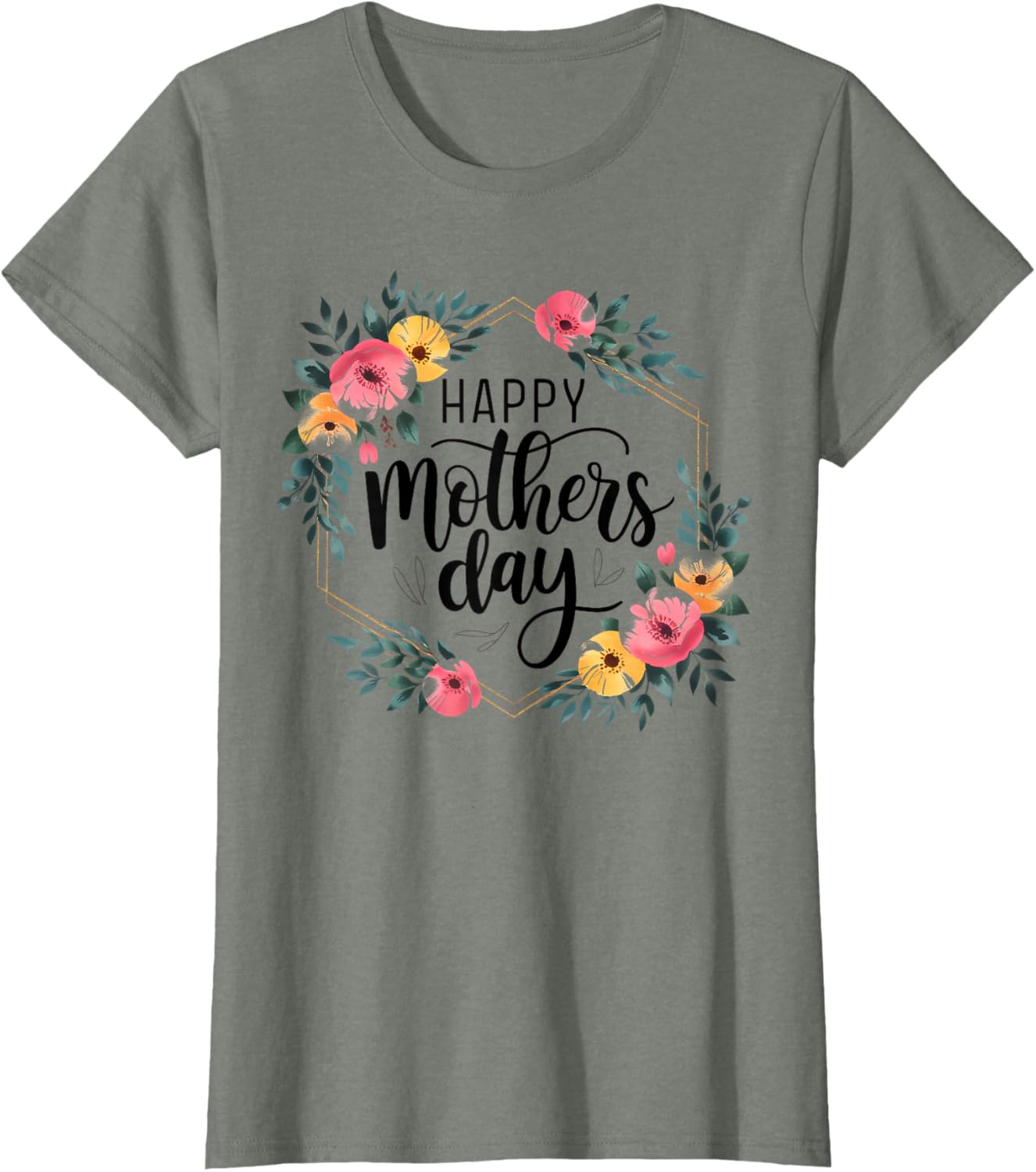 Floral Happy Mother’s Day T-Shirt for Moms and Grandmas - Stylish Gift - 8