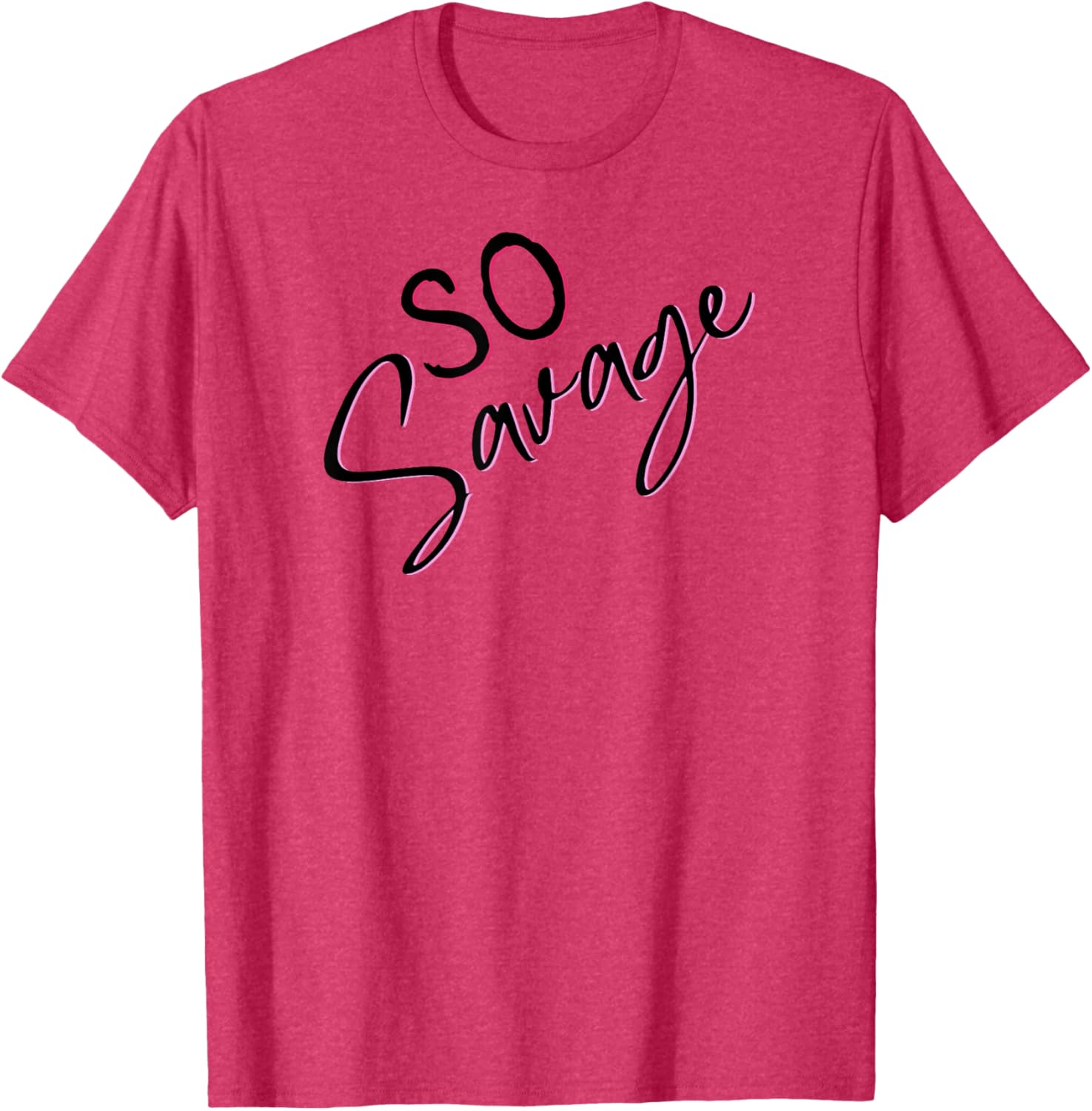 SO Savage Pale Pink and Magenta T-Shirt for Stylish Comfort - 15