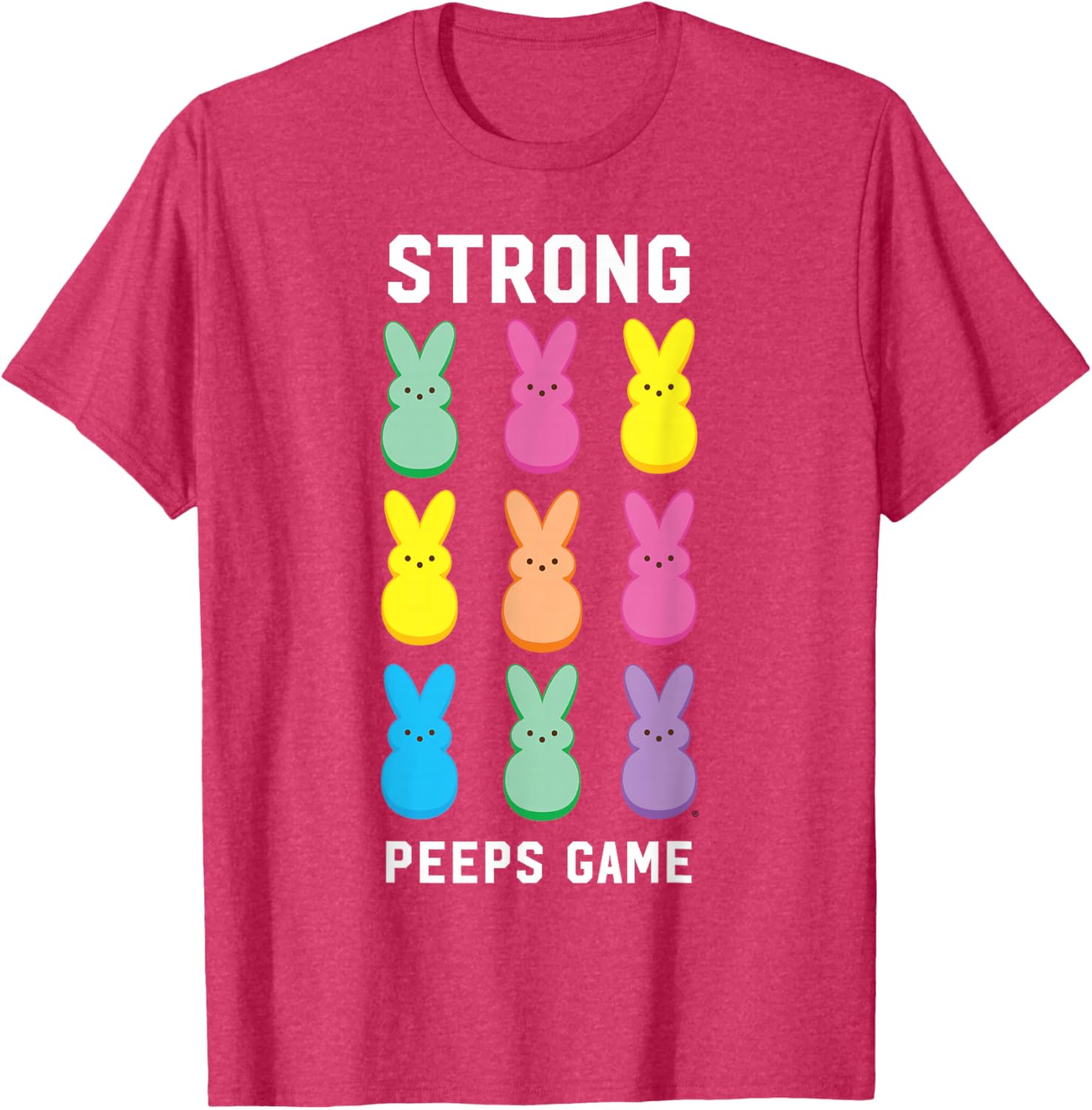 Strong Peeps Game Classic Bunnies T-Shirt for Easter Celebration Fun - 3