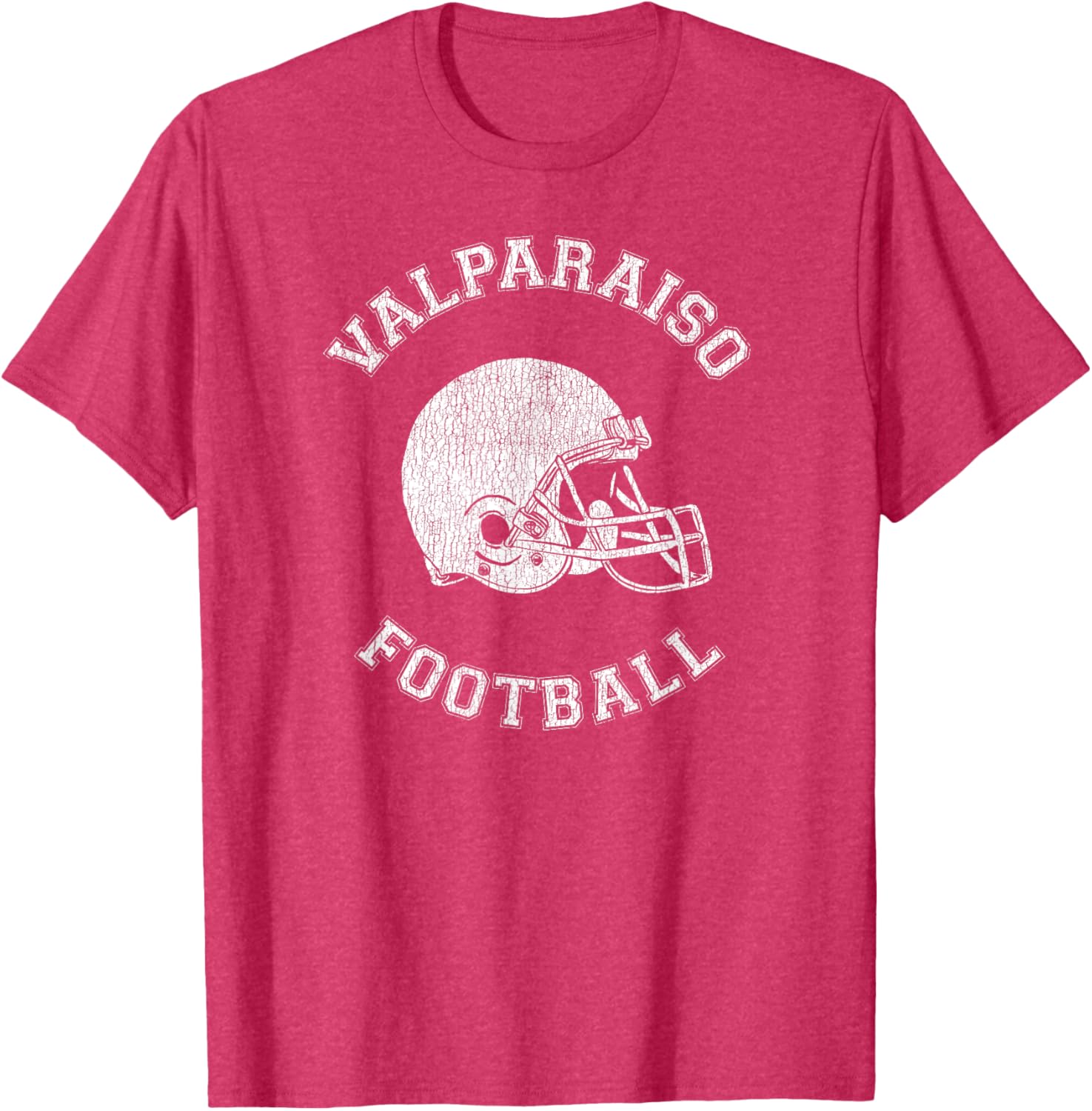 Valparaiso Retro 1980s Distressed Football T-Shirt for Vintage Style Lovers - 4
