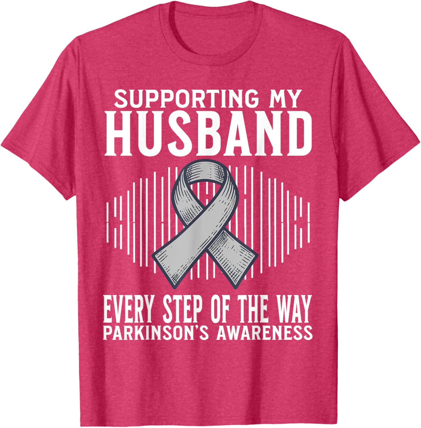 Support My Husband Parkinson's Disease Awareness T-Shirt Gift - 12