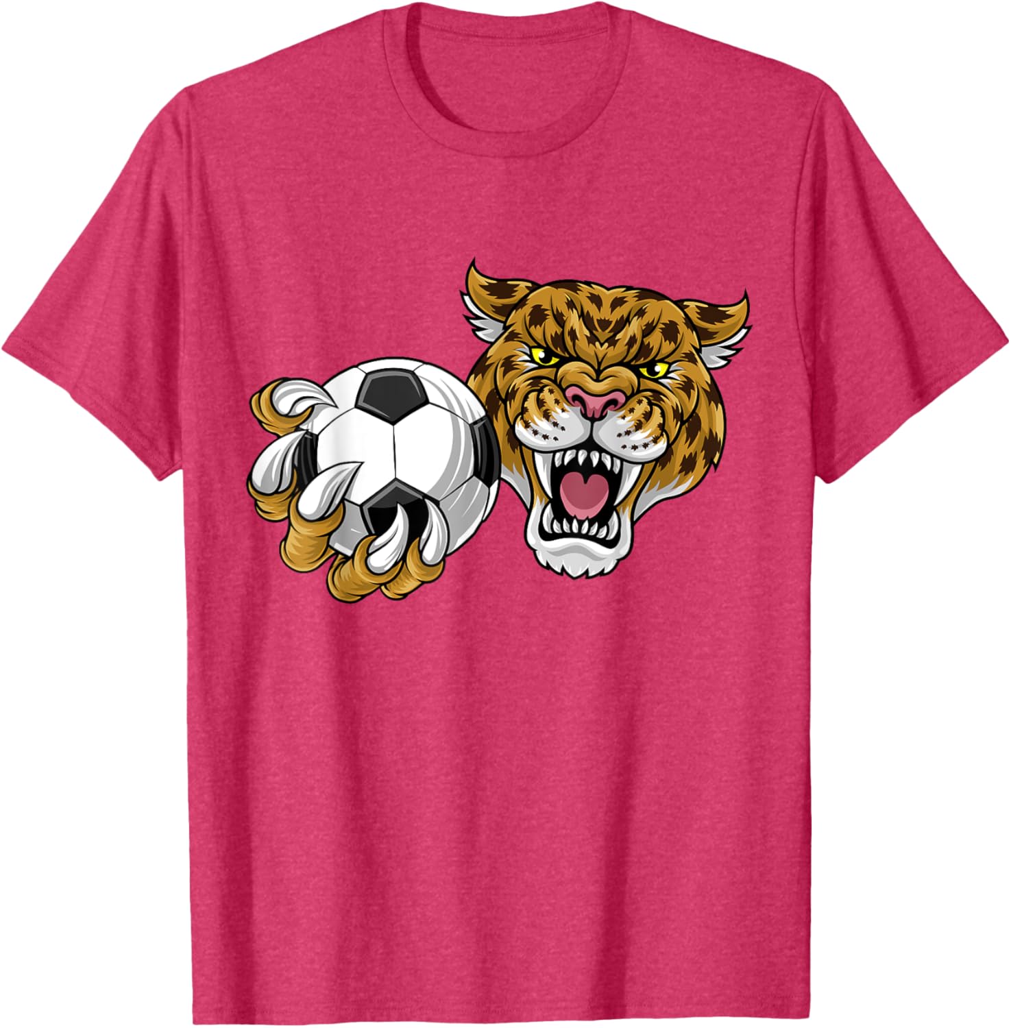 Jaguar Leopard Cheetah Soccer Ball Cartoon Character T-Shirt for Kids - 5