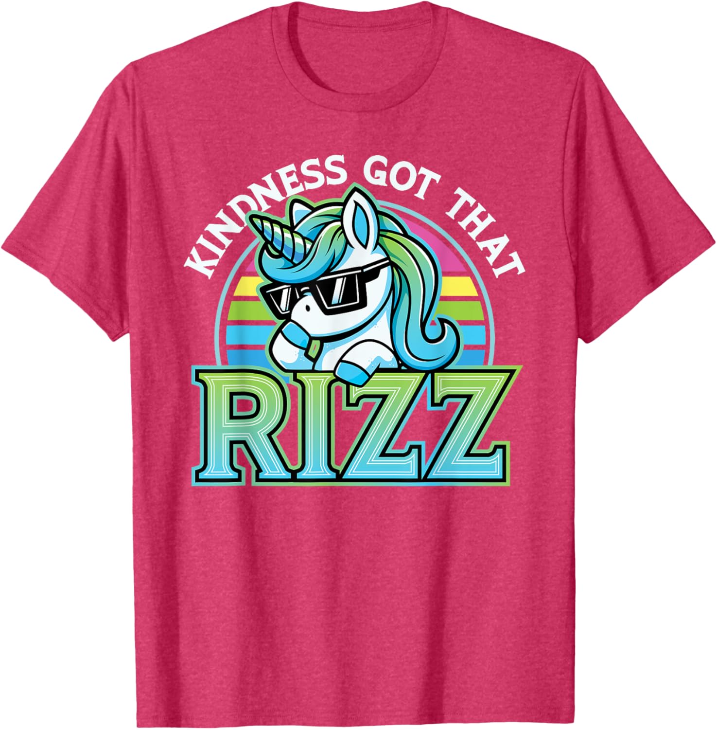 Kindness Anti Bullying Week Unicorn Got Rizz T-Shirt for Kids - 1