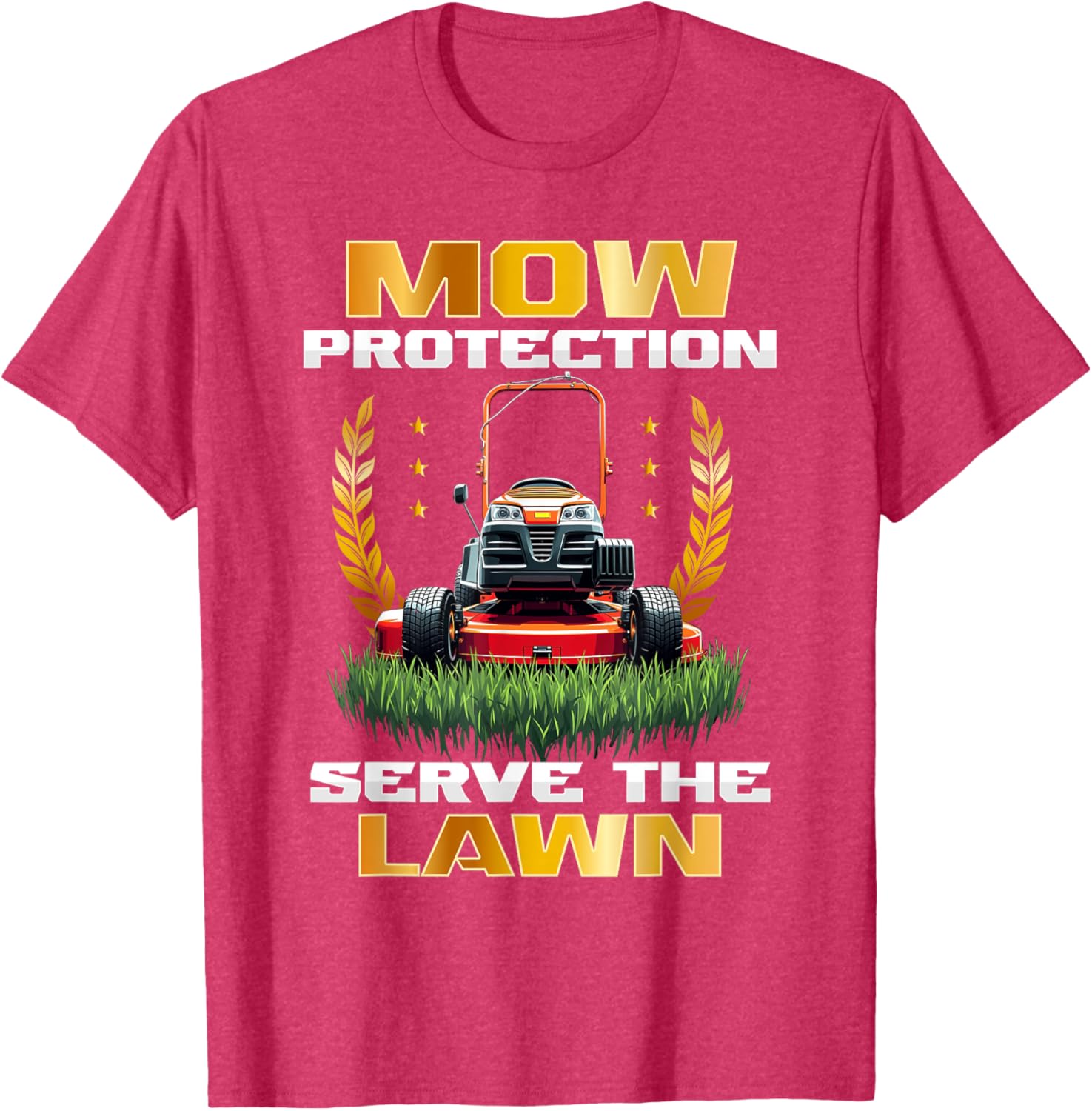 Lawn Mowing Mower Protection T-Shirt for Lawn Care Enthusiasts - 1