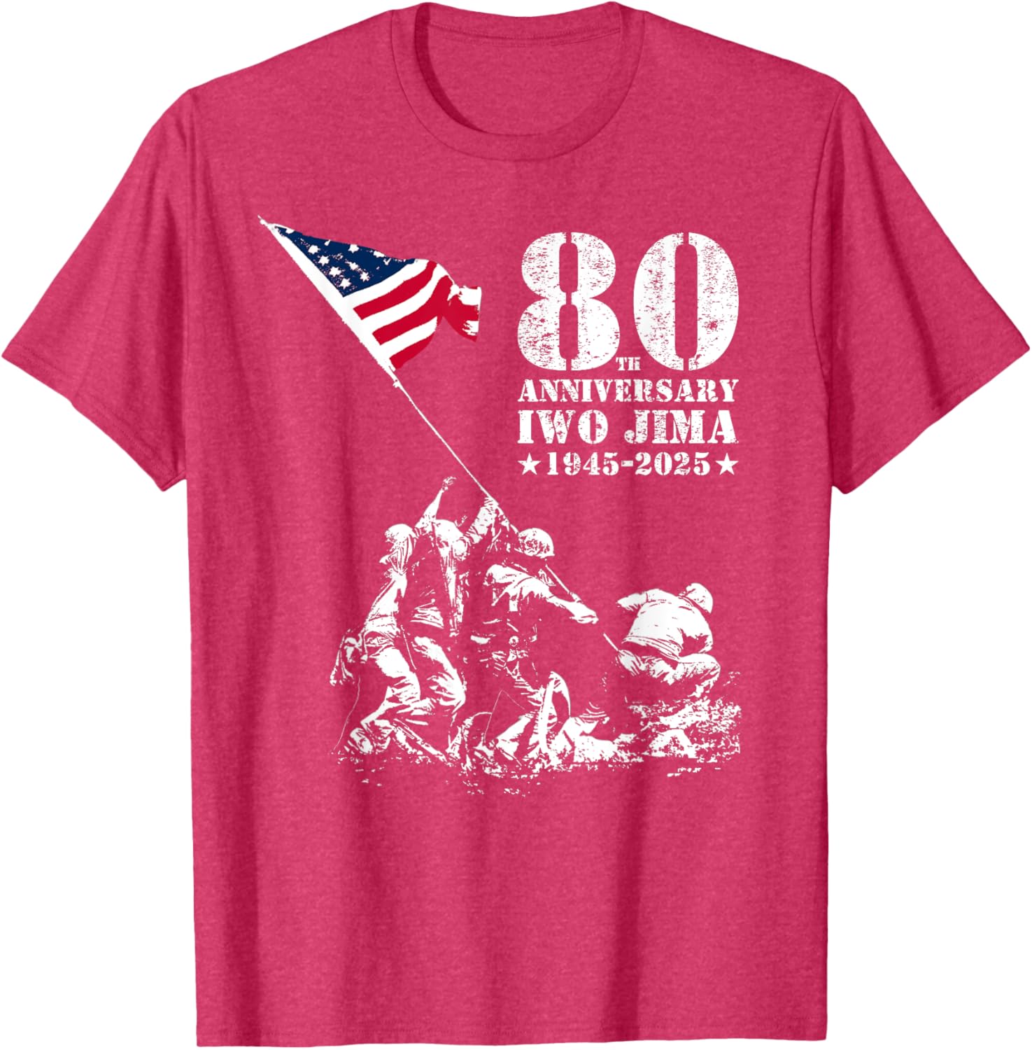 80th Anniversary Iwo Jima WWII Veterans T-Shirt for Honor and Remembrance - 23