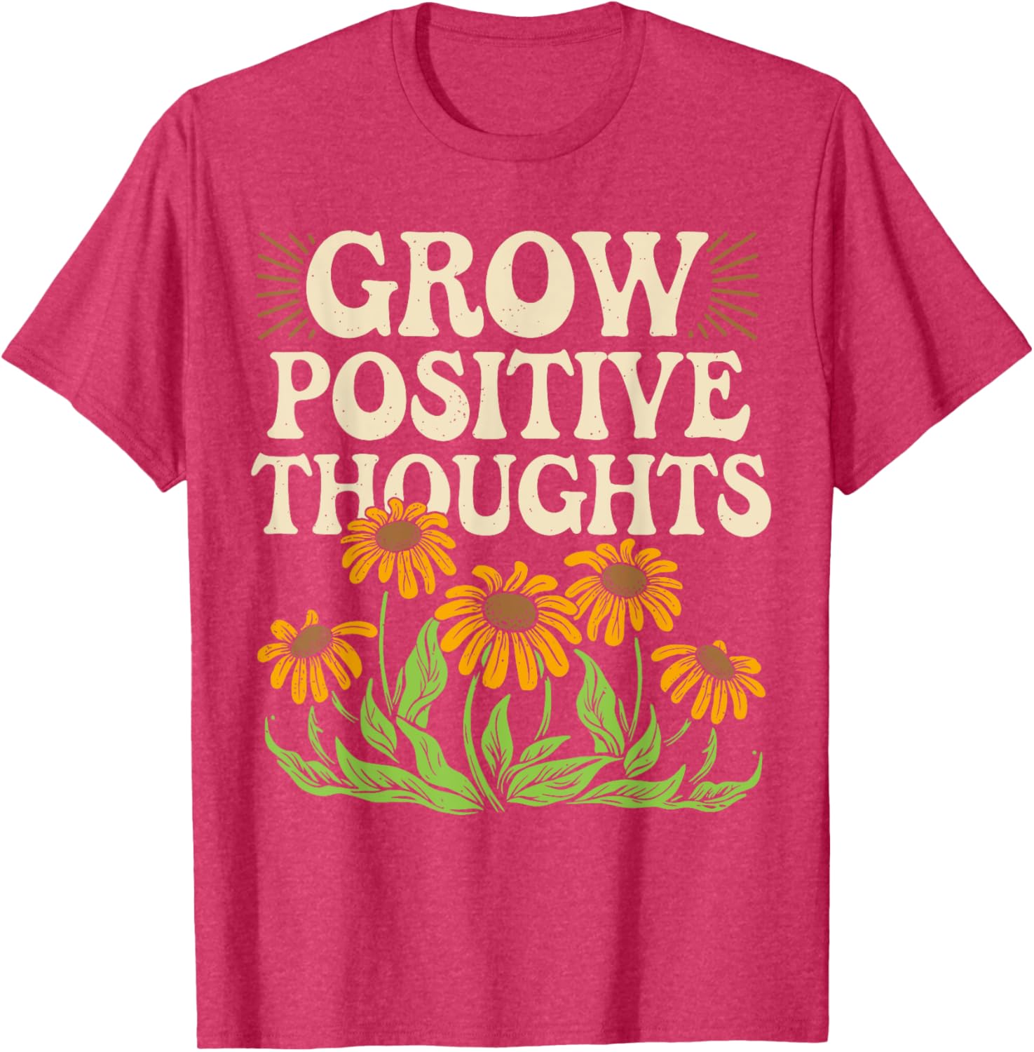 Grow Positive Thoughts T-Shirt for Mental Health Awareness and Style - 9