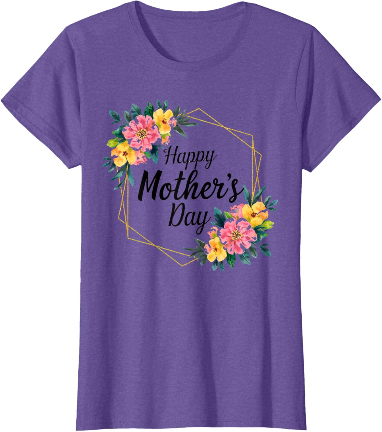 Floral Happy Mother's Day T-Shirt for Mom Mama Grandma Women - 6