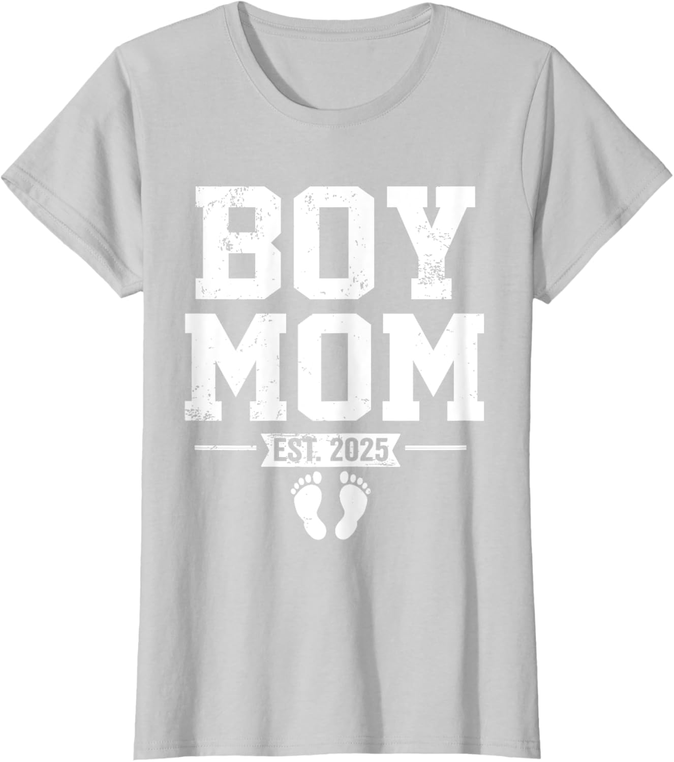 Boy Mom Established 2025 Newborn Mother's Day Gift T-Shirt - 12