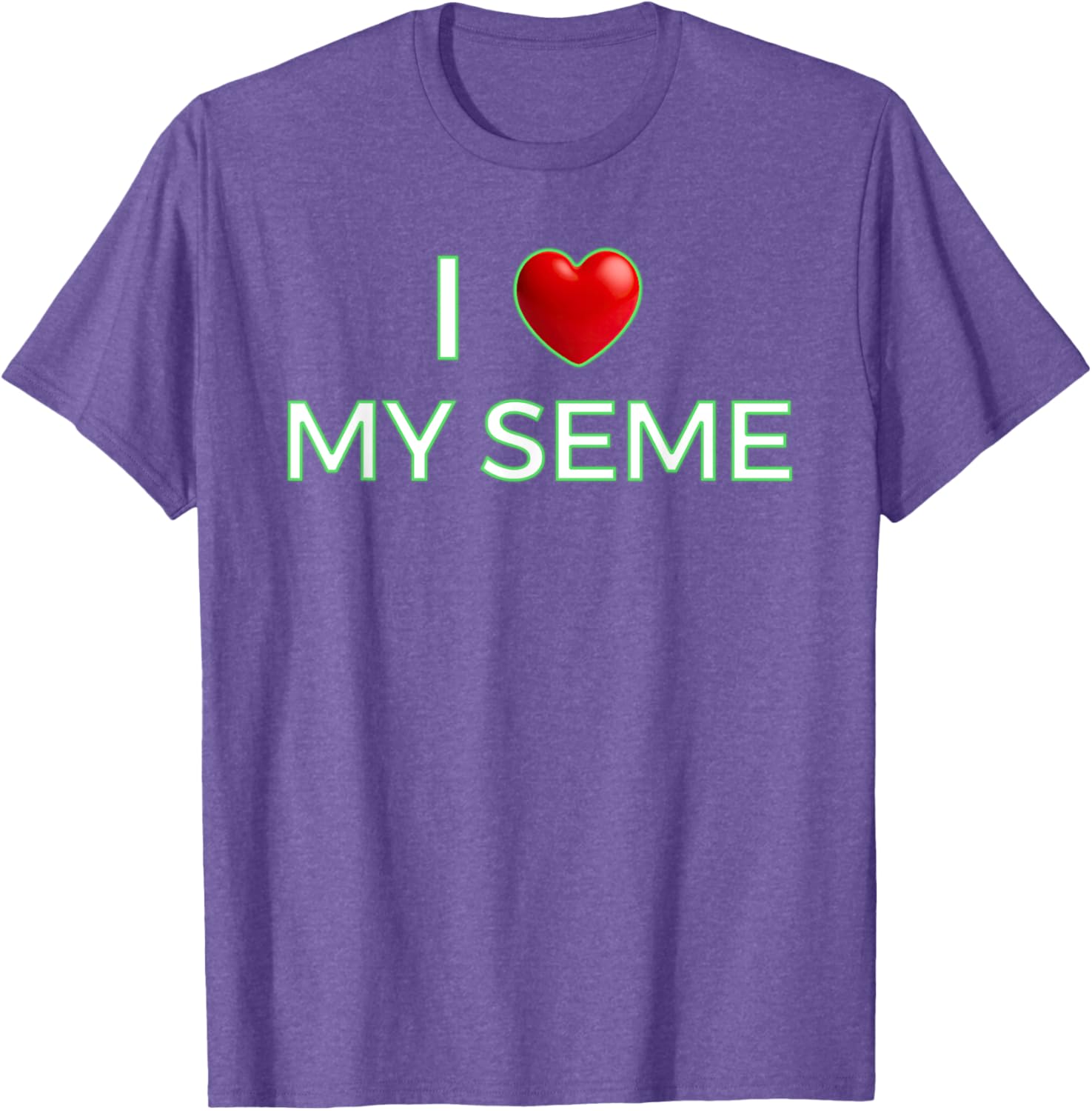 I Love My Seme Funny Red Heart Anime T-Shirt for Anime Fans - 11