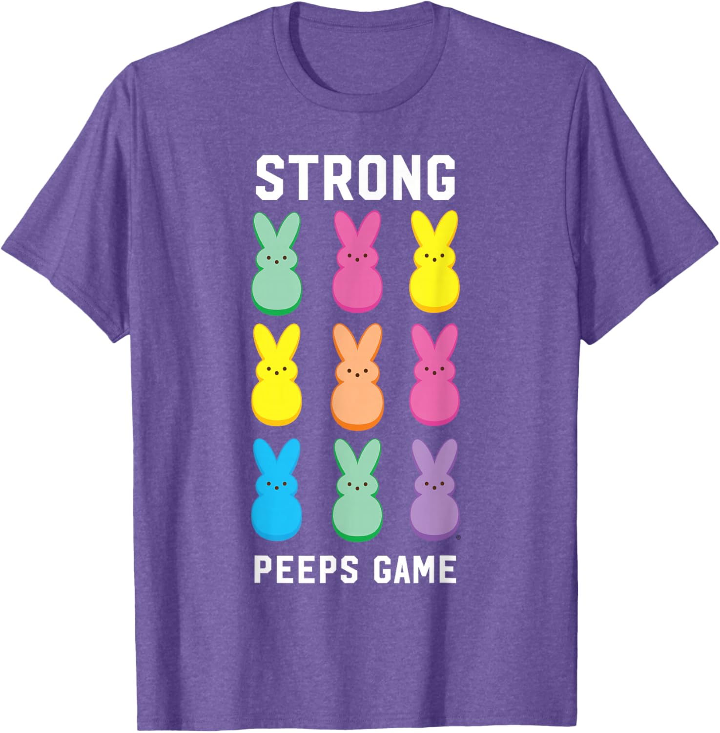 Strong Peeps Game Classic Bunnies T-Shirt for Easter Celebration Fun - 9