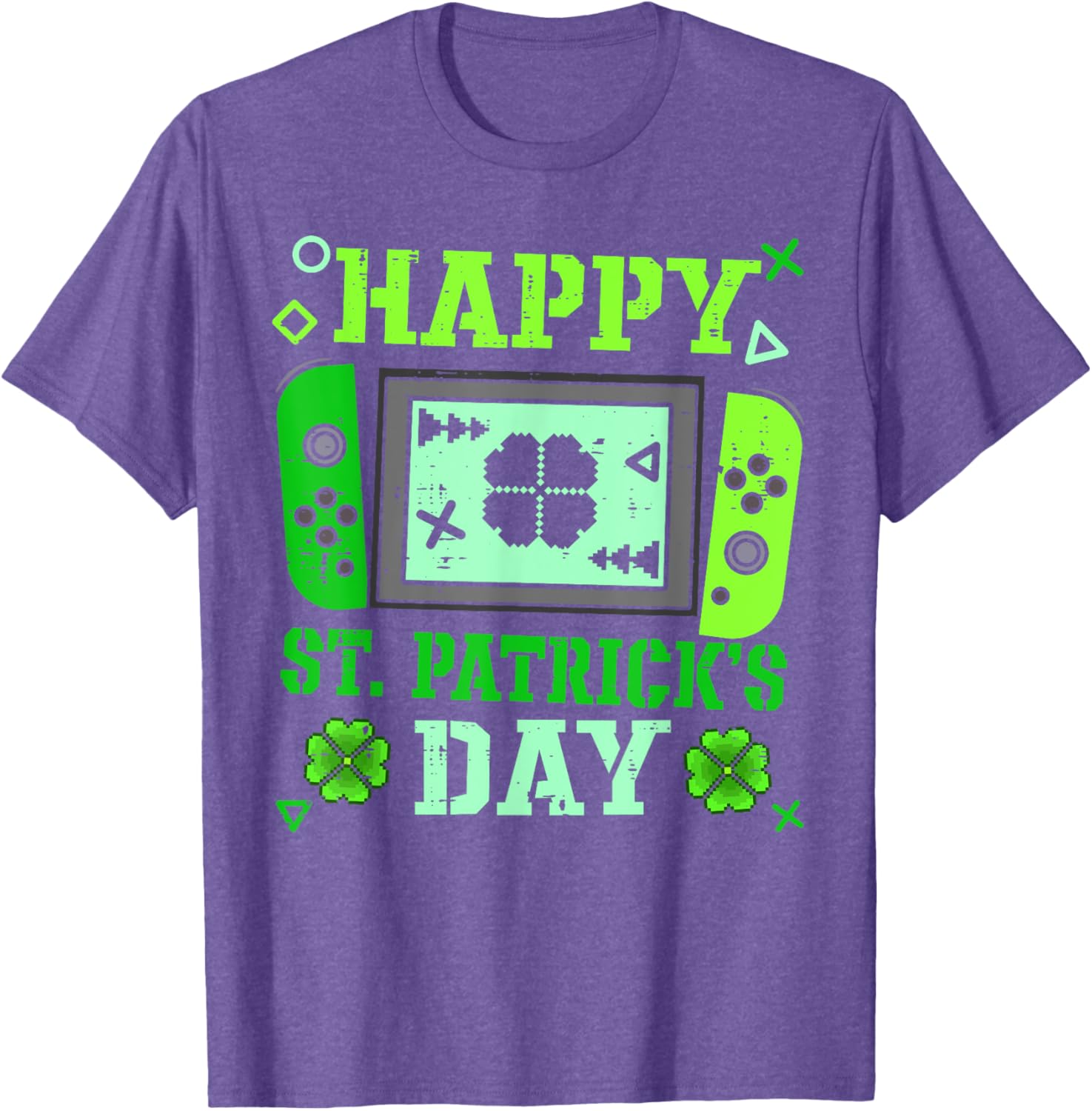 Happy St Patrick's Day Lucky Gamer T-Shirt for Boys and Men - 3