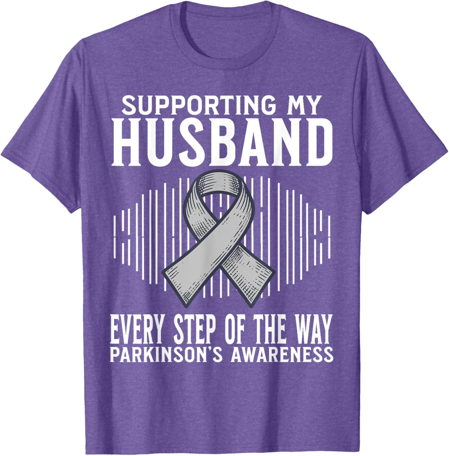 Support My Husband Parkinson's Disease Awareness T-Shirt Gift - 4