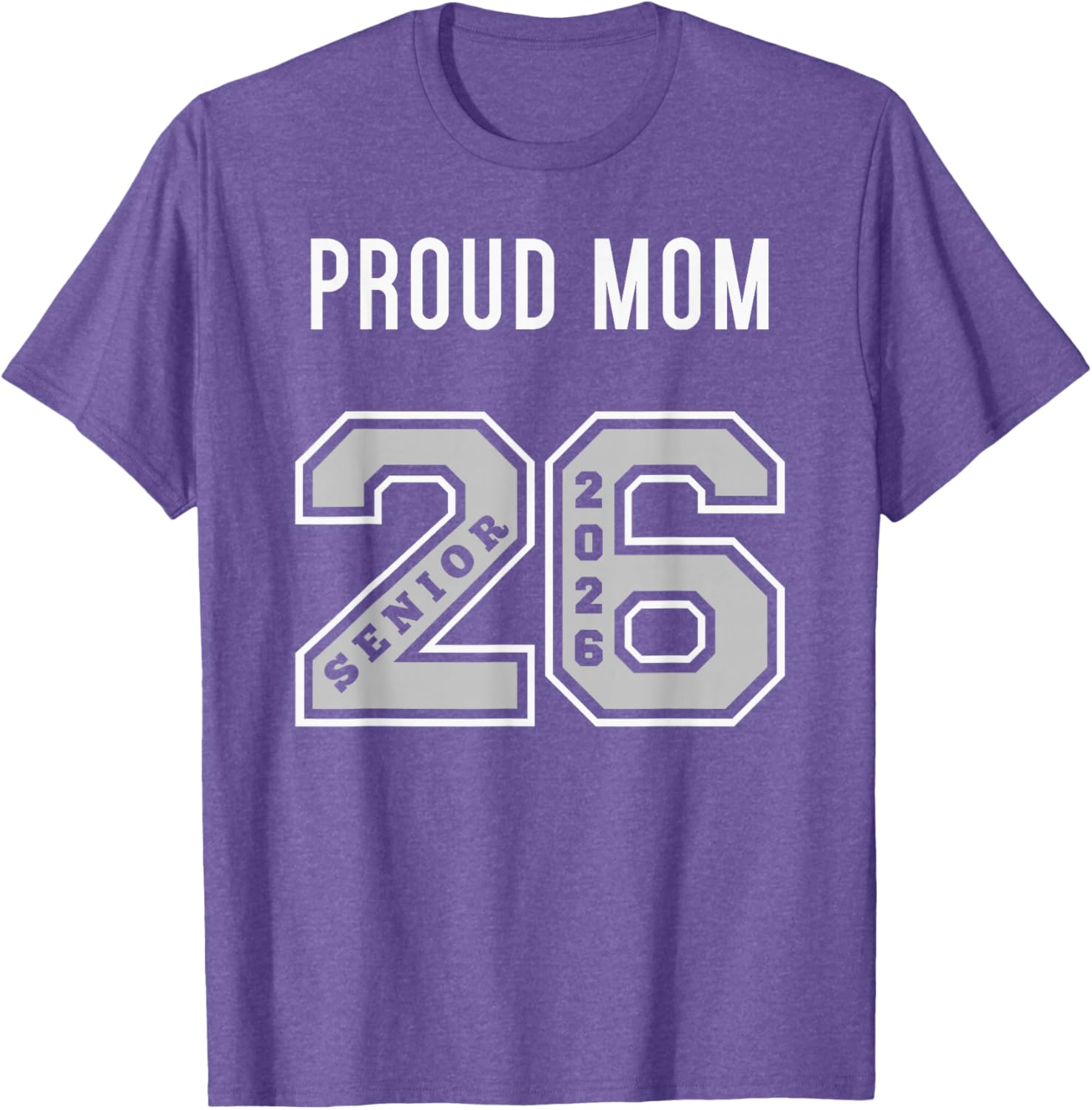Proud Mom of 2026 Senior T-Shirt - Class of 26 Jersey for Moms - 6