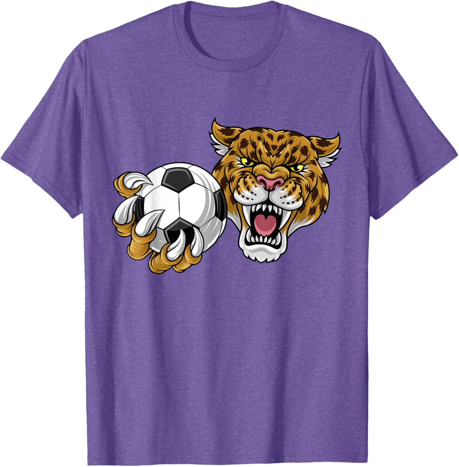 Jaguar Leopard Cheetah Soccer Ball Cartoon Character T-Shirt for Kids - 26