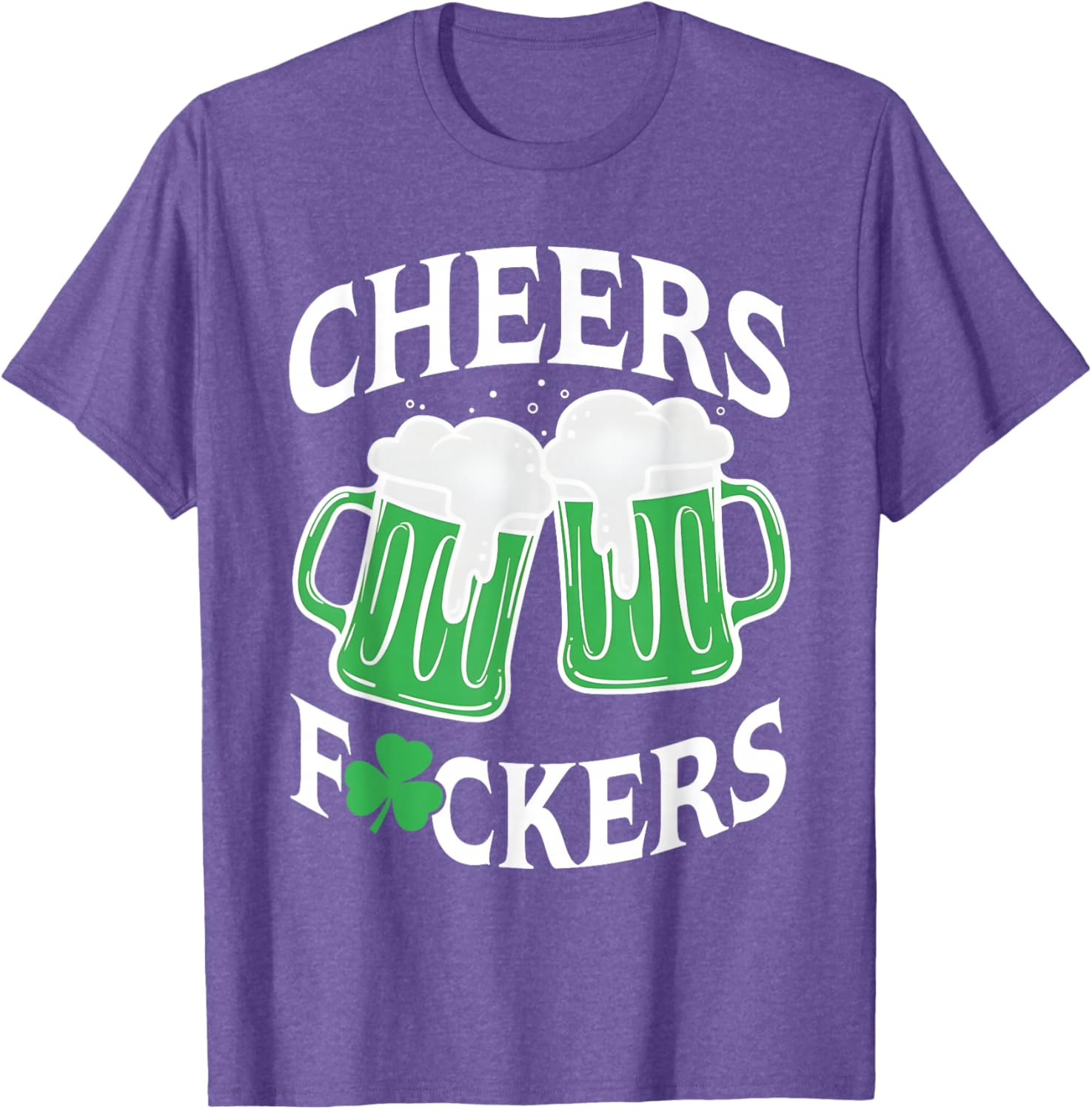 Funny St Patricks Day T-Shirt Cheers Shamrock Design for Party Fun - 19