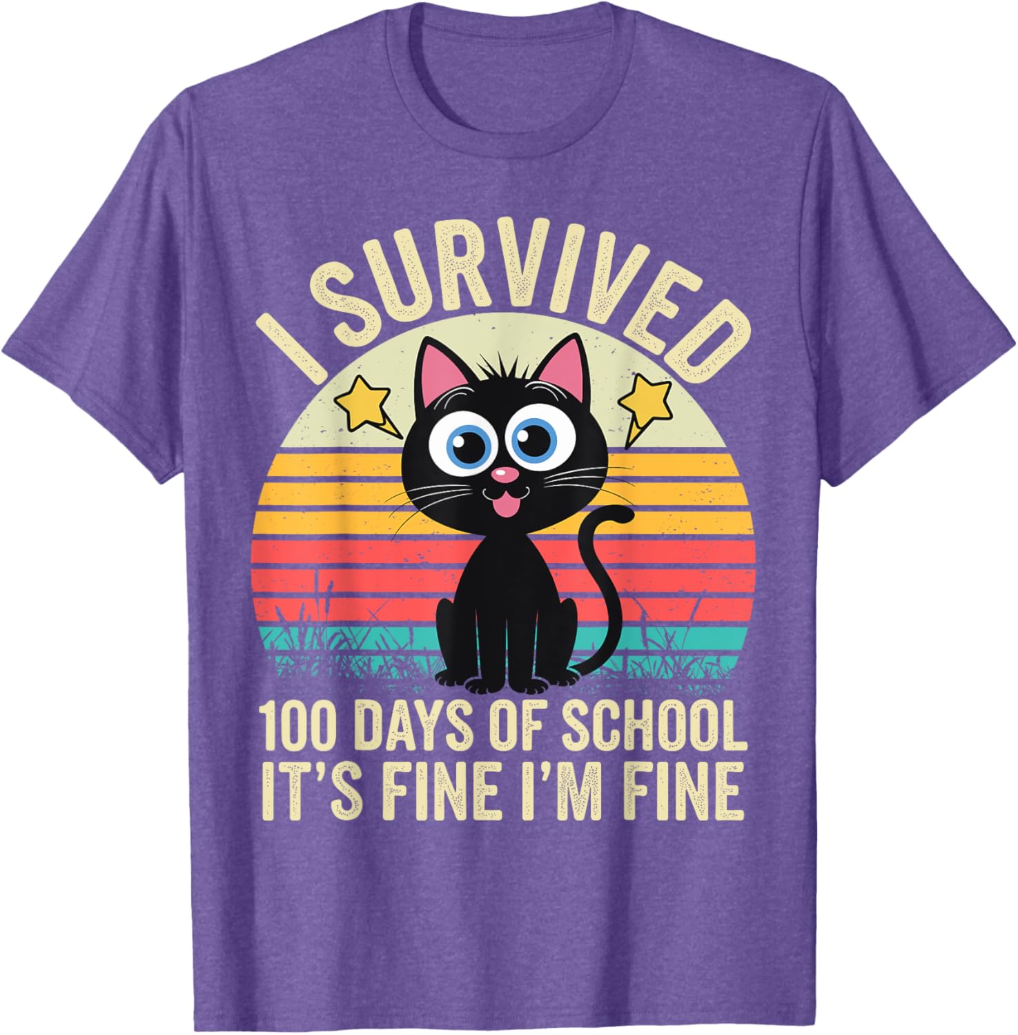 I Survived 100 Days of School T-Shirt for Kids - Fun and Stylish! - 7