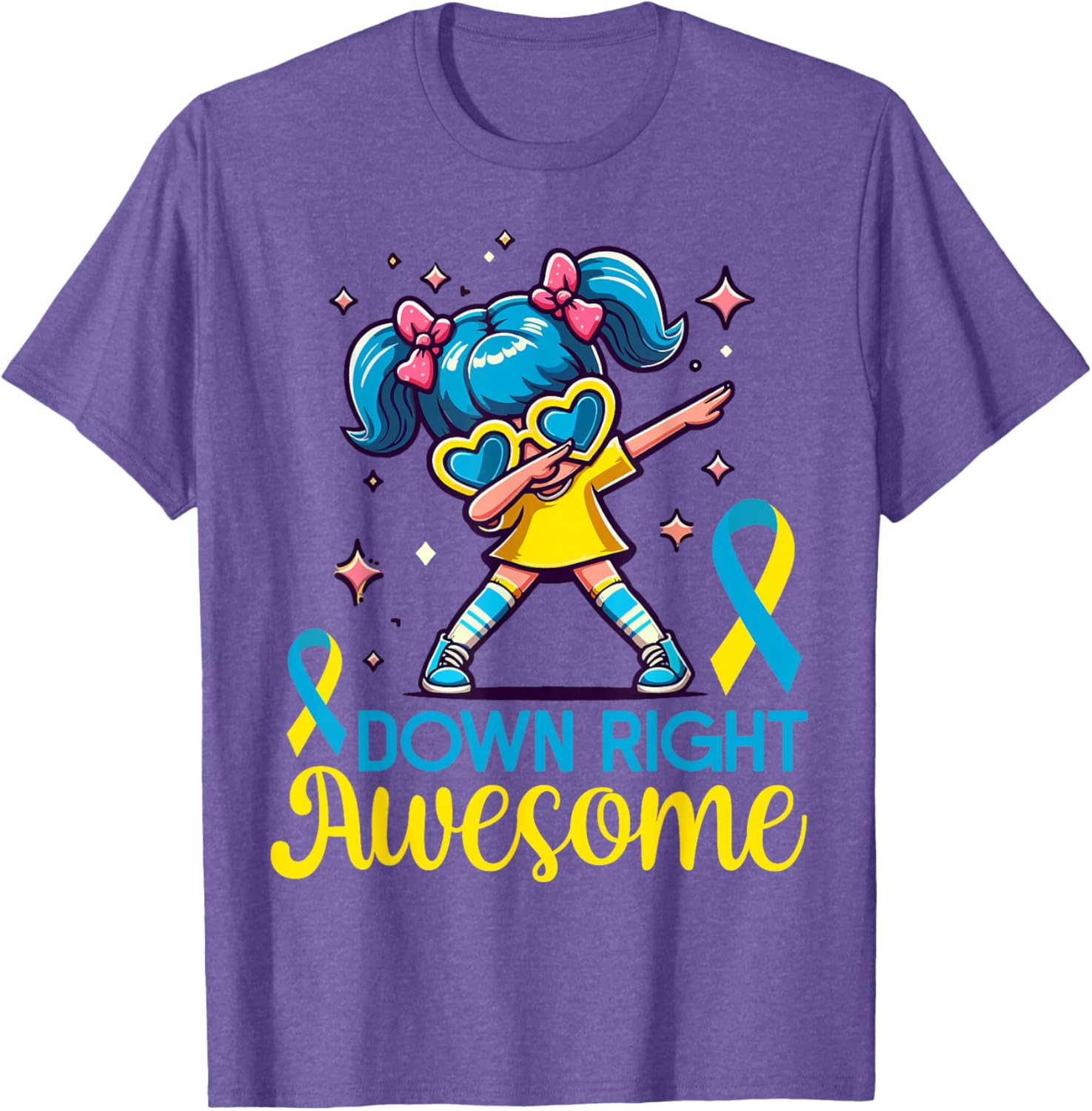 Down Syndrome Awareness Day Awesome Girls Women's T-Shirt for Support - 1