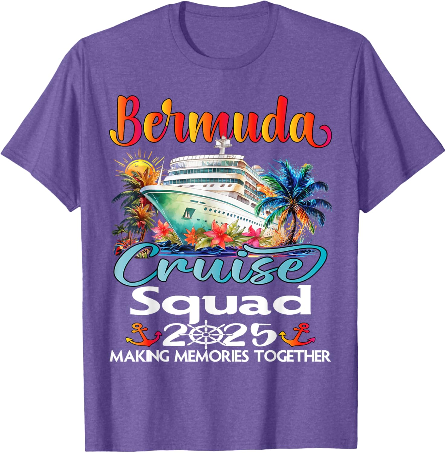 Bermuda Cruise Squad 2025 Family T-Shirt for Fun Adventures at Sea - 18