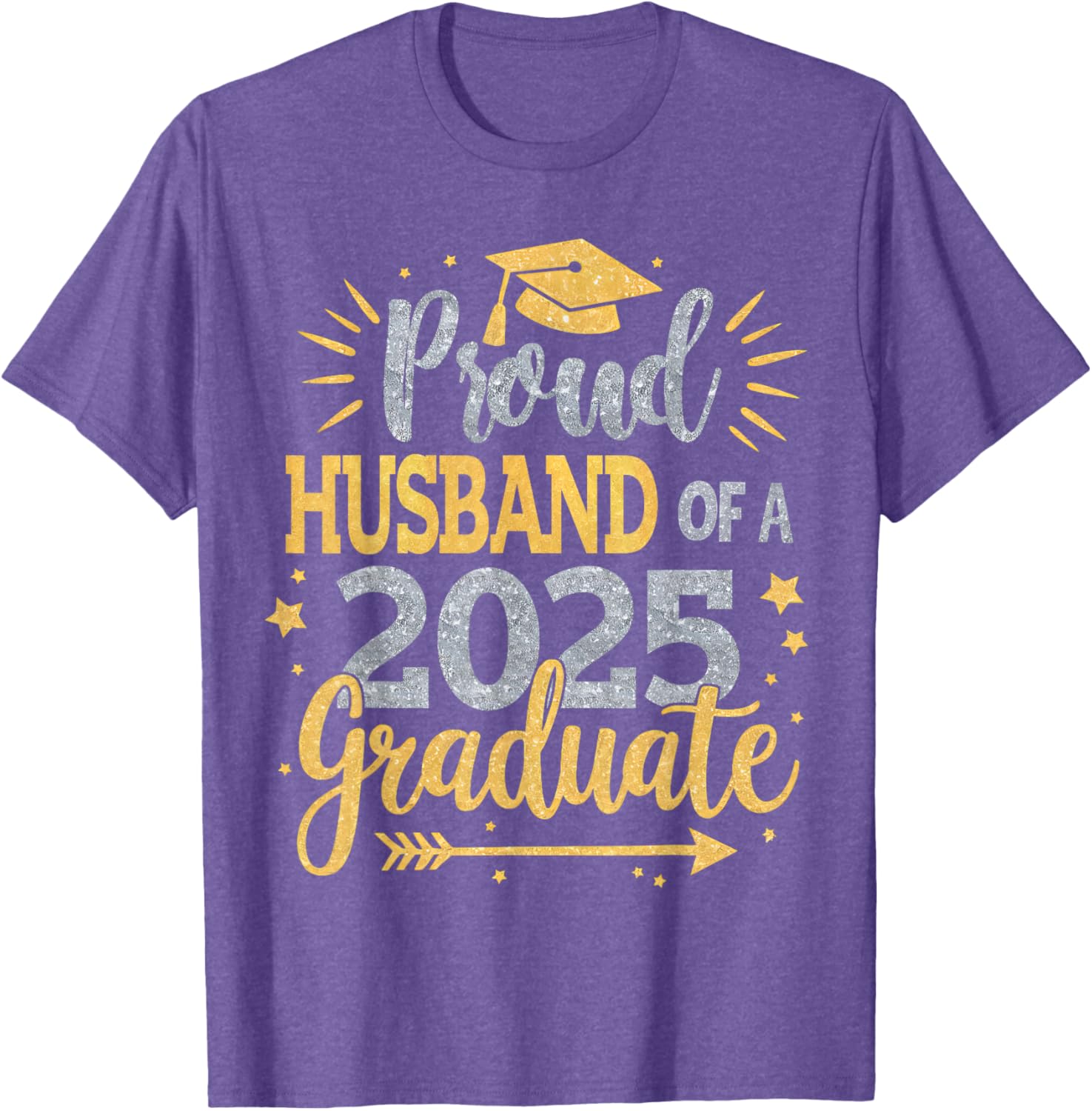 Proud Husband of a Class of 2025 Graduate T-Shirt for Seniors - 2