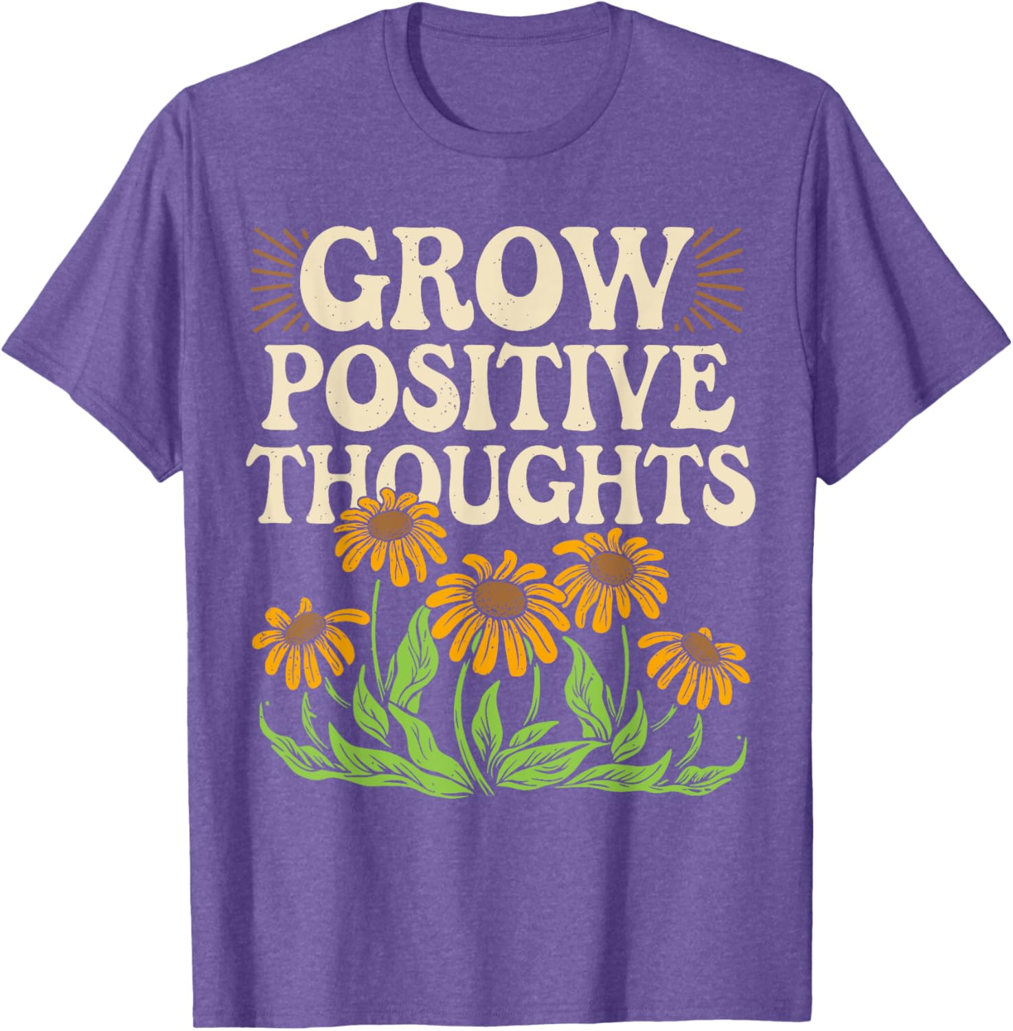 Grow Positive Thoughts T-Shirt for Mental Health Awareness and Style - 2