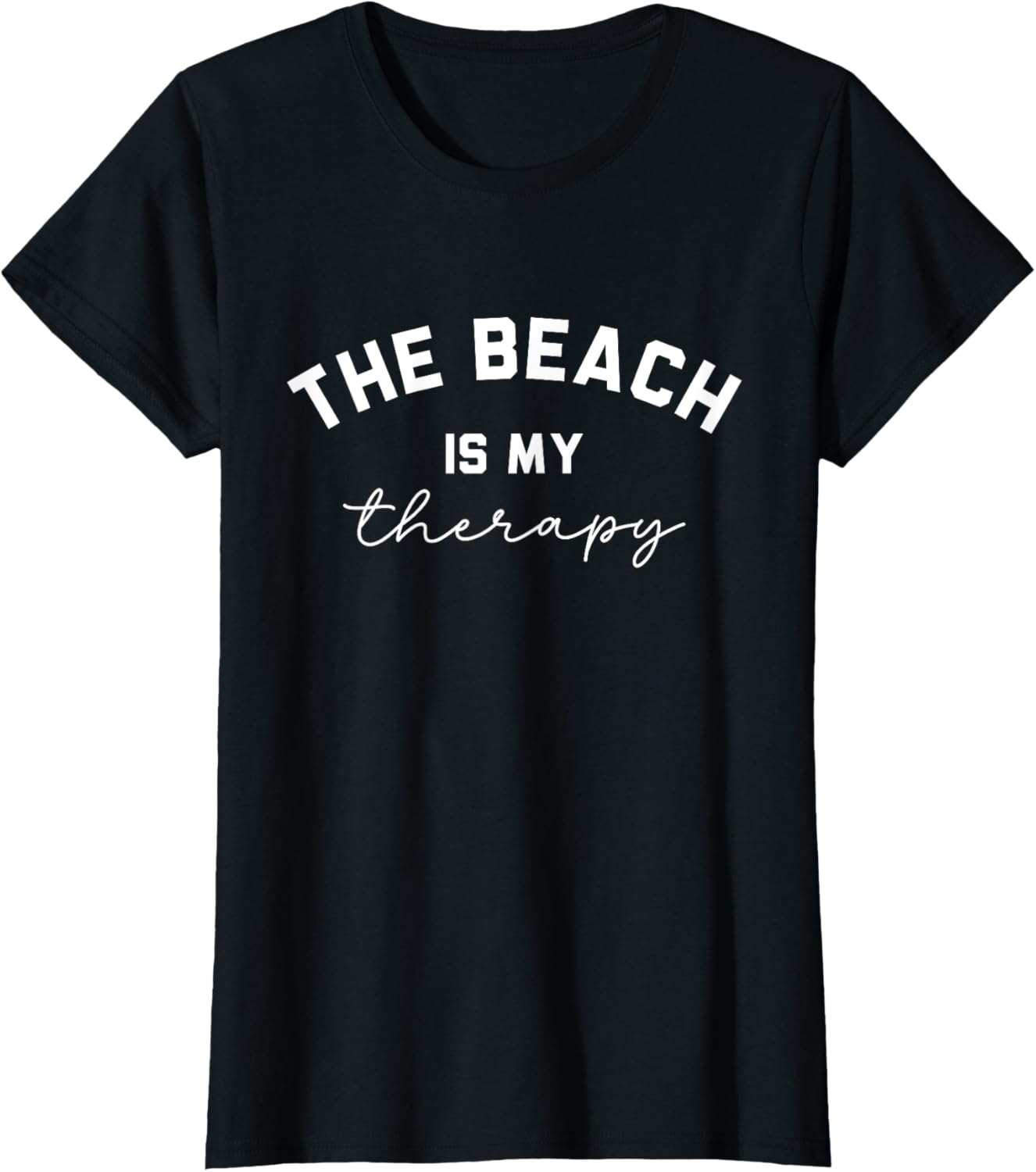 The Beach Is My Therapy T-Shirt for Beach Lovers - Casual Summer Wear - 1