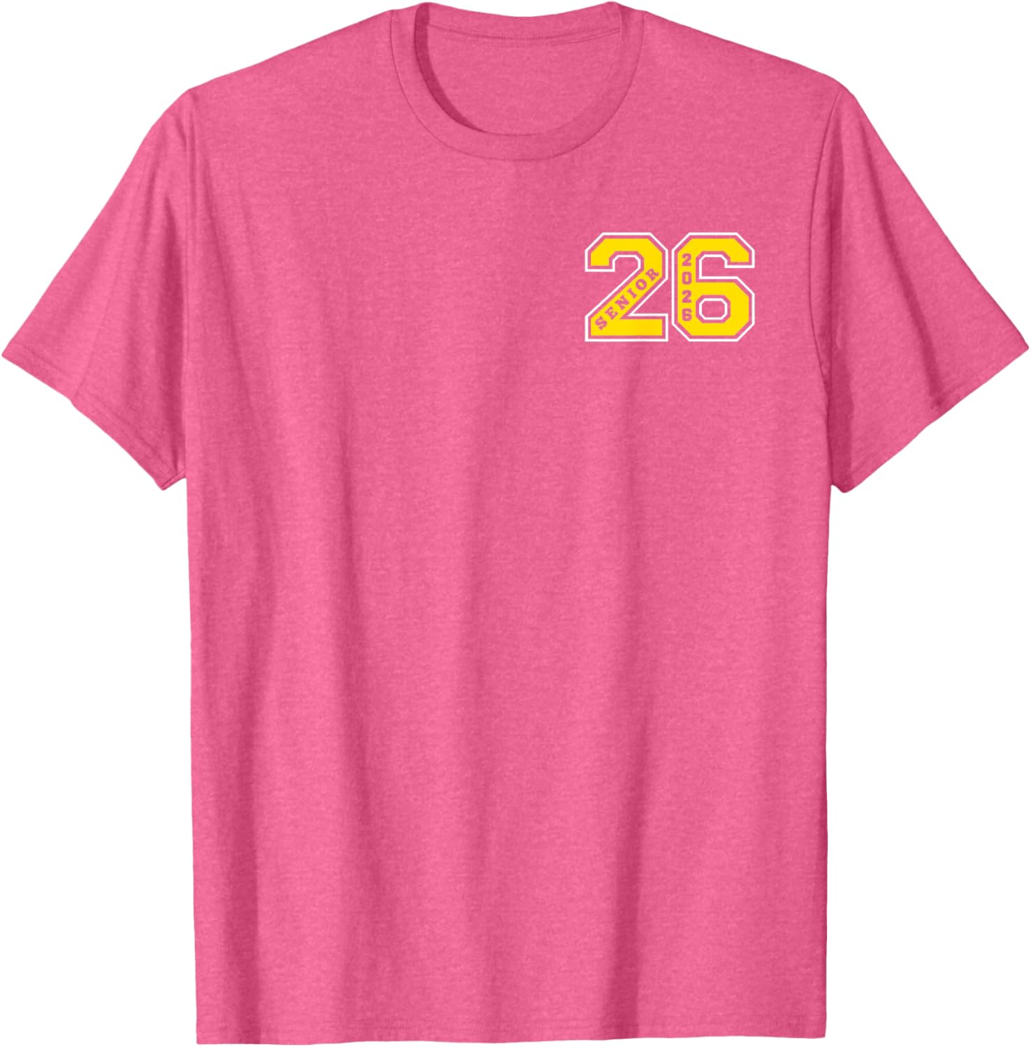Gold Senior Class 26 T-Shirt Elite Wear for 2026 Graduation Celebration - 11