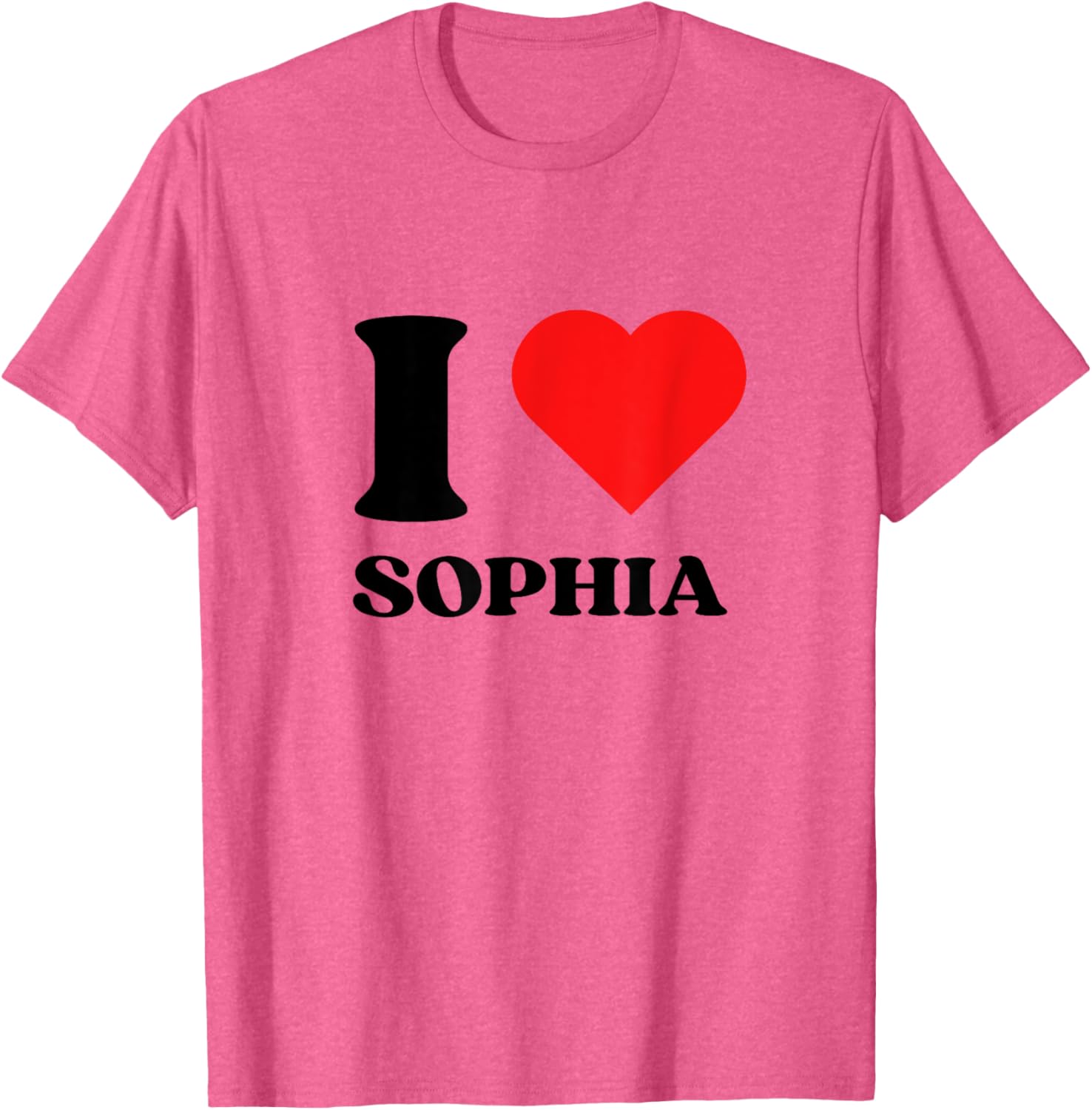Cute I Love Sophia Y2K Valentine's Day T-Shirt for Trendy Style - 7