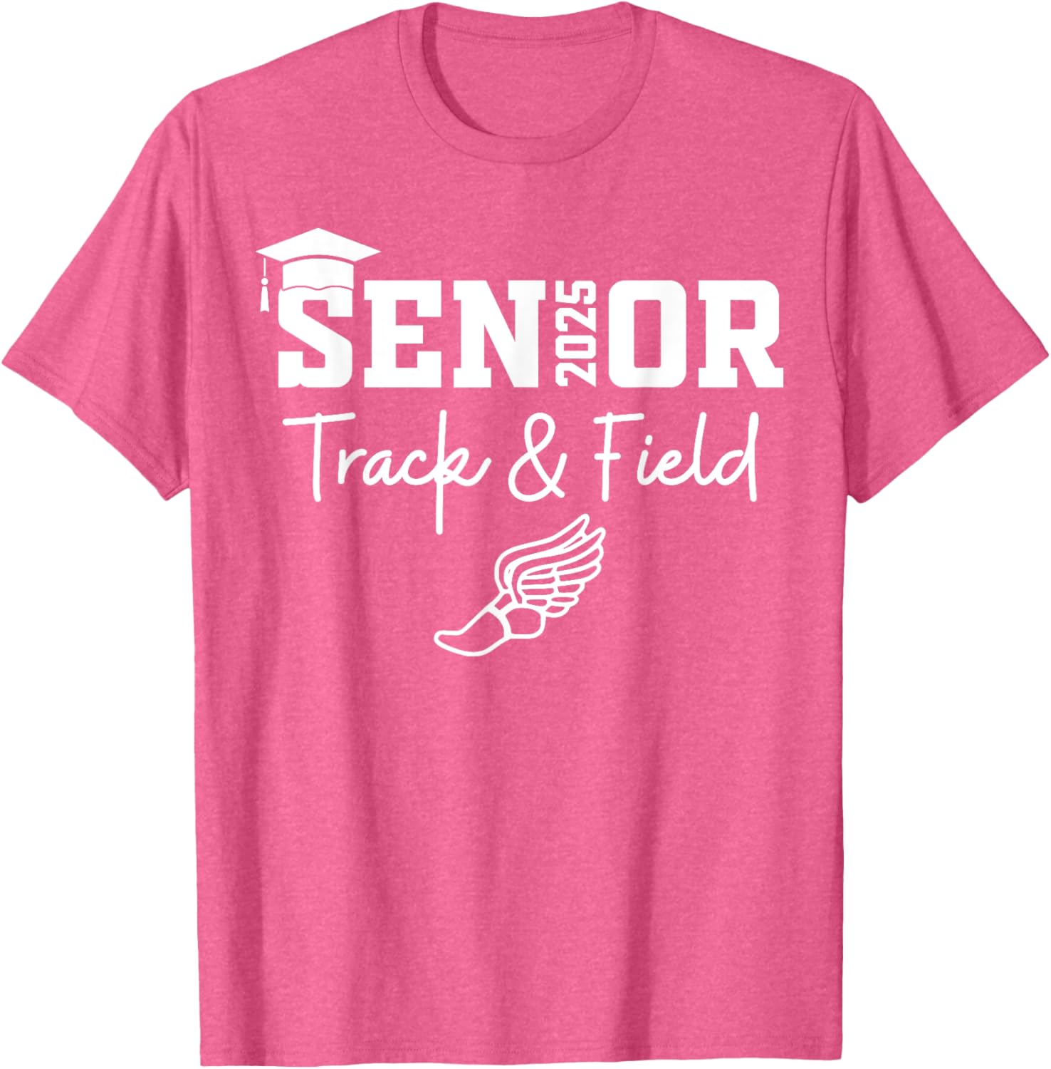 Track and Field Class of 2025 Graduation T-Shirt for Athletes - 14