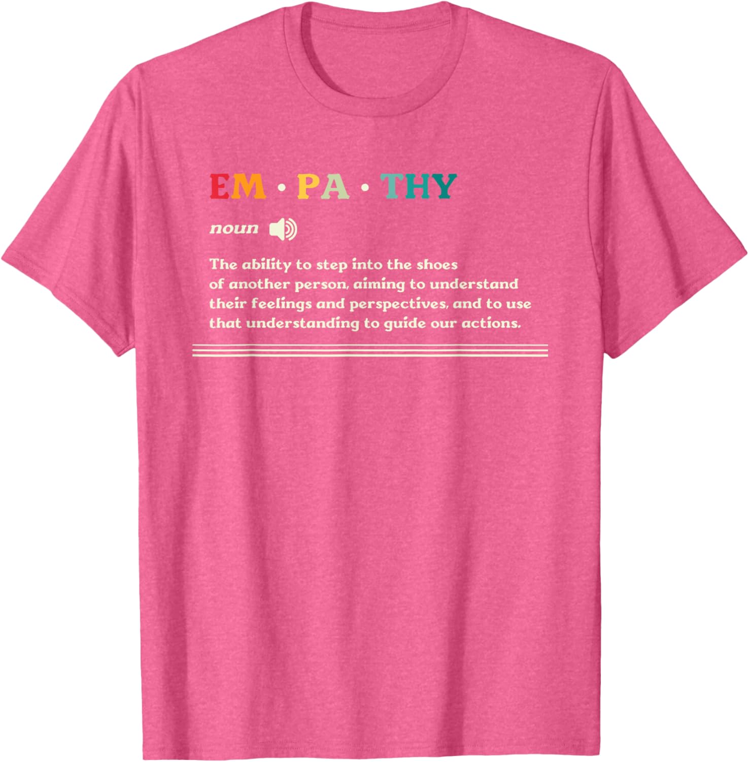 Empathy Noun Ability to Understand Feelings T-Shirt for Compassionate Souls - 15