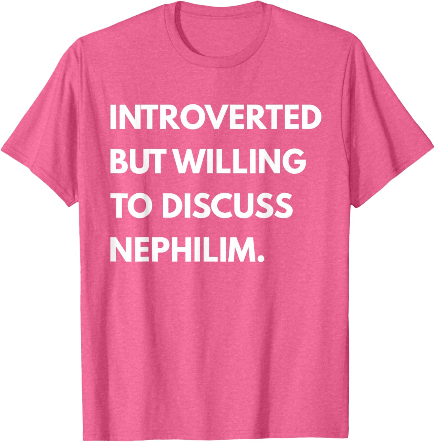 Introverted But Willing to Discuss Nephilim Unisex T-Shirt - Black, Short Sleeve - 5
