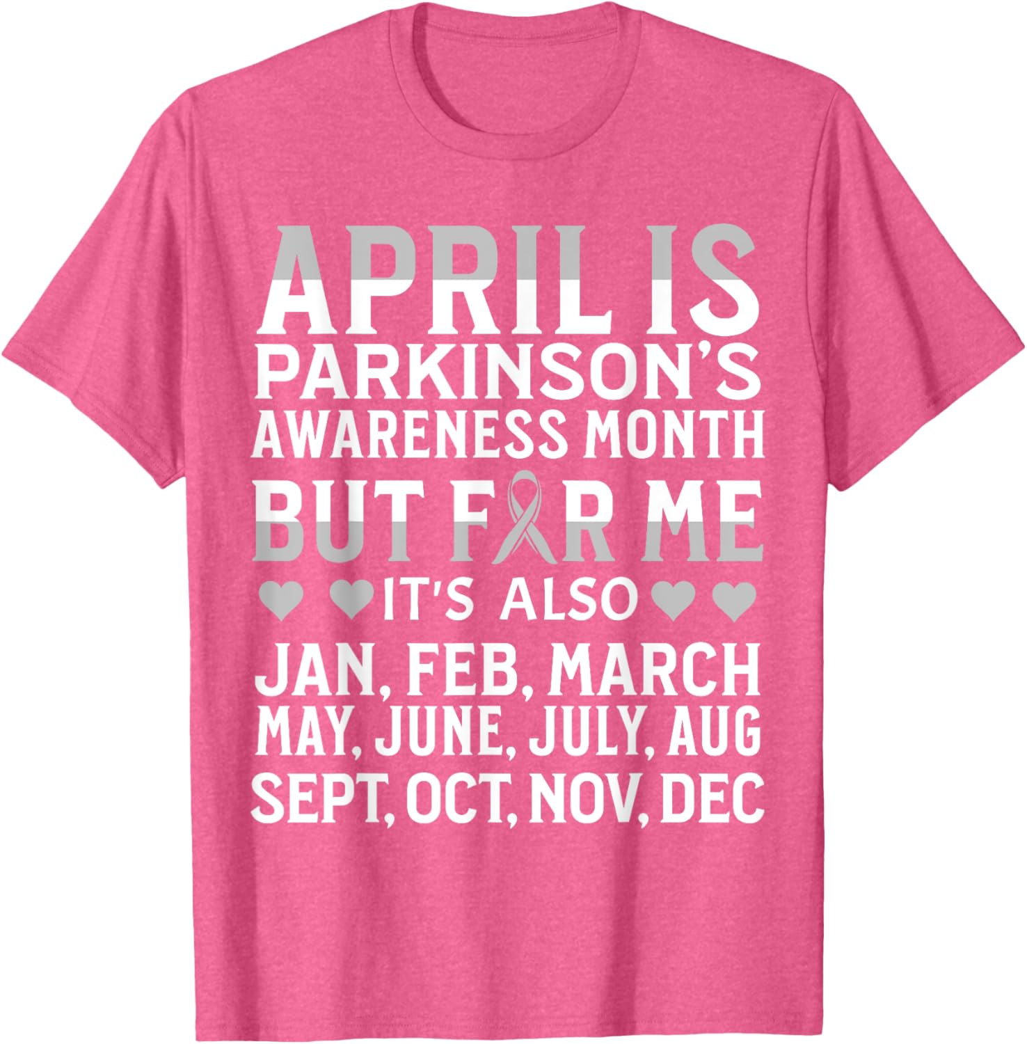 Support Parkinson's Awareness with Our April T-Shirt for Everyone - 20