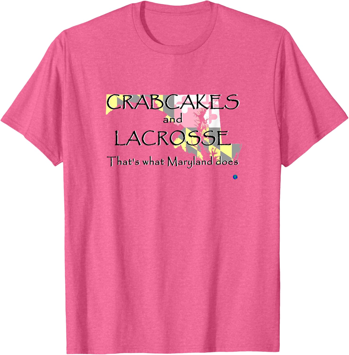 Maryland Crabcakes and Lacrosse T-Shirt Fun Apparel for Sports Fans - 17