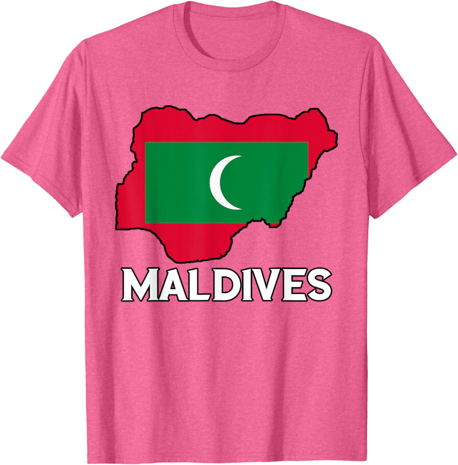 Maldivian Pride Flag Map T-Shirt for Comfort and Style in Clothing - 21