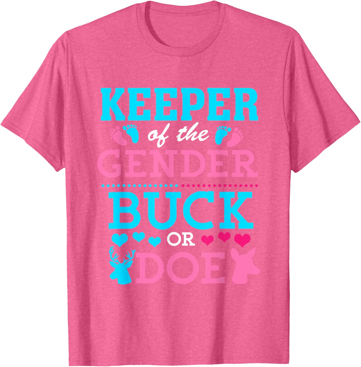 Funny Buck or Doe Gender Reveal T-Shirt for Baby Shower Celebrations - 24