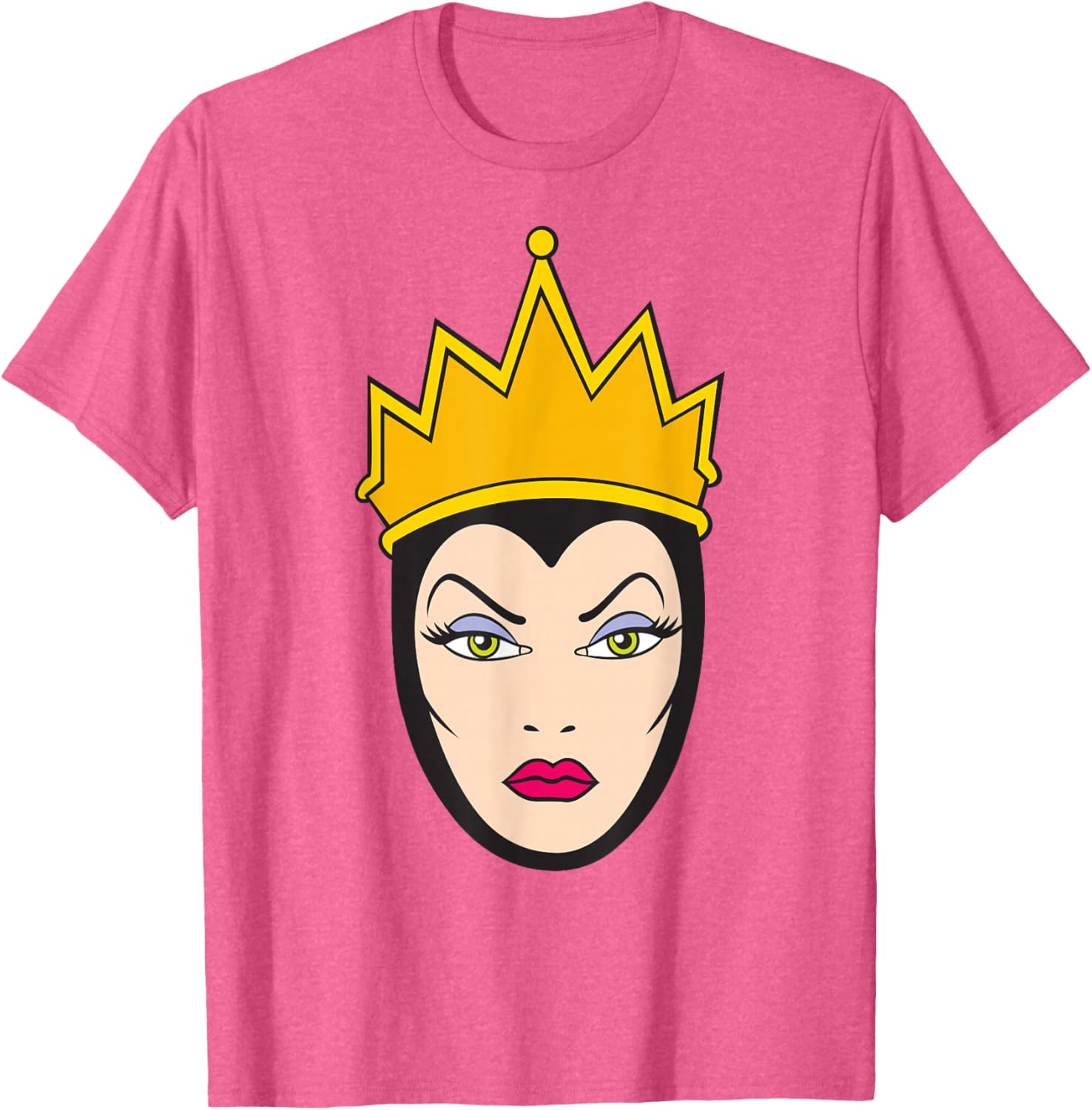 Disney Villains Evil Queen Big Face T-Shirt for Snow White Fans - 12