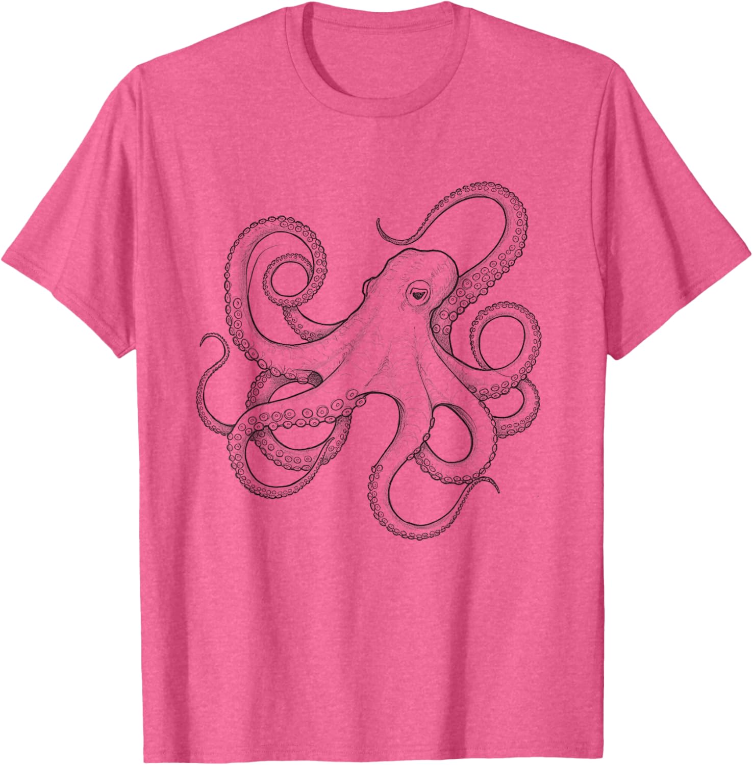 Octopus Sketch Design Idea T-Shirt for Unique Style and Fun Fashion - 4