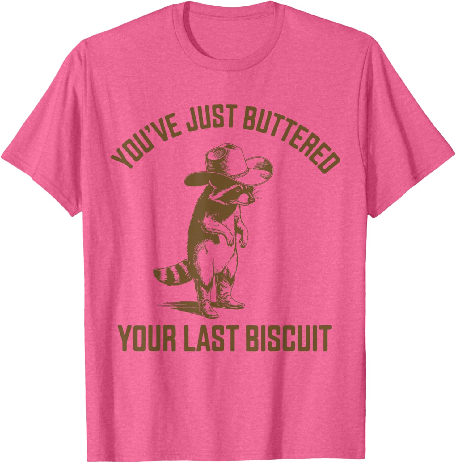 Funny Cowboy Raccoon T-Shirt Perfect for Biscuit Lovers and Humor Fans - 10