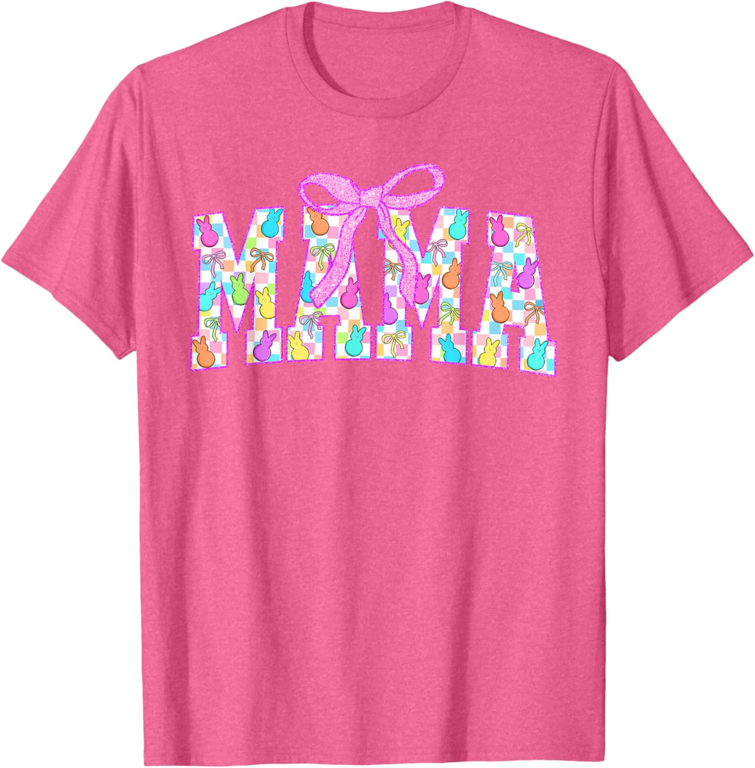 Mama Coquette Happy Easter Bunny T-Shirt for Spring Egg Hunts - 13