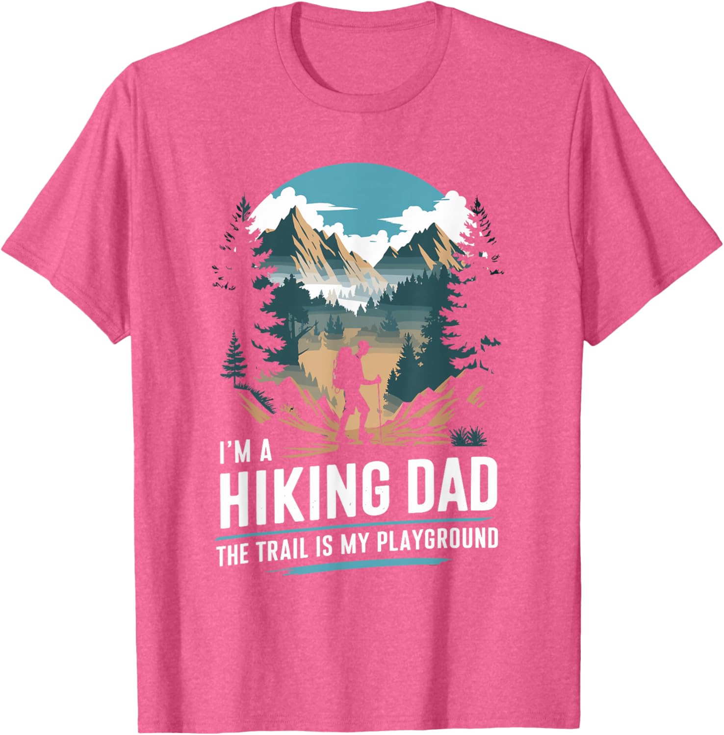 Hiking Dad Trekking T-Shirt for Outdoor Mountain Adventures - 4
