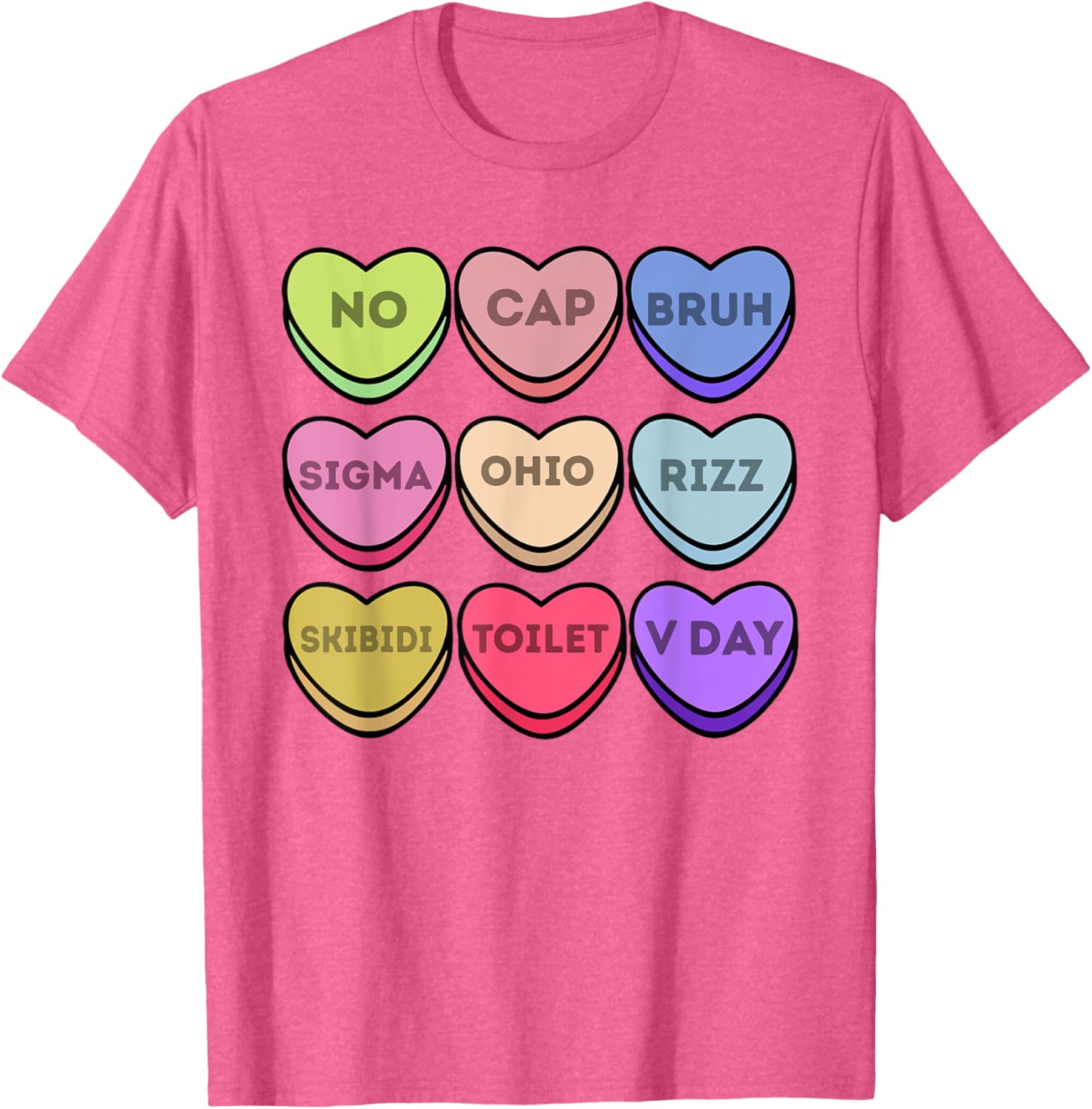 Rizz Valentines Candy Heart T-Shirt for Boys Fun Sigma Style No Cap - 10