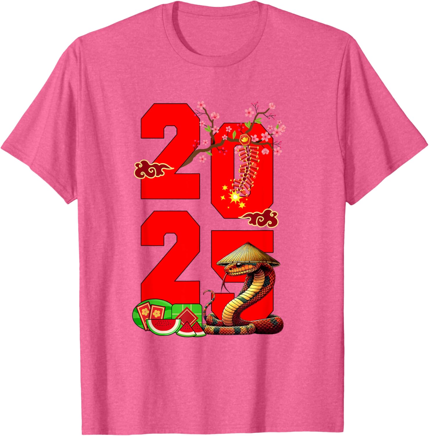 2025 Vietnamese Lunar New Year Snake Family T-Shirt for Festive Fun - 15