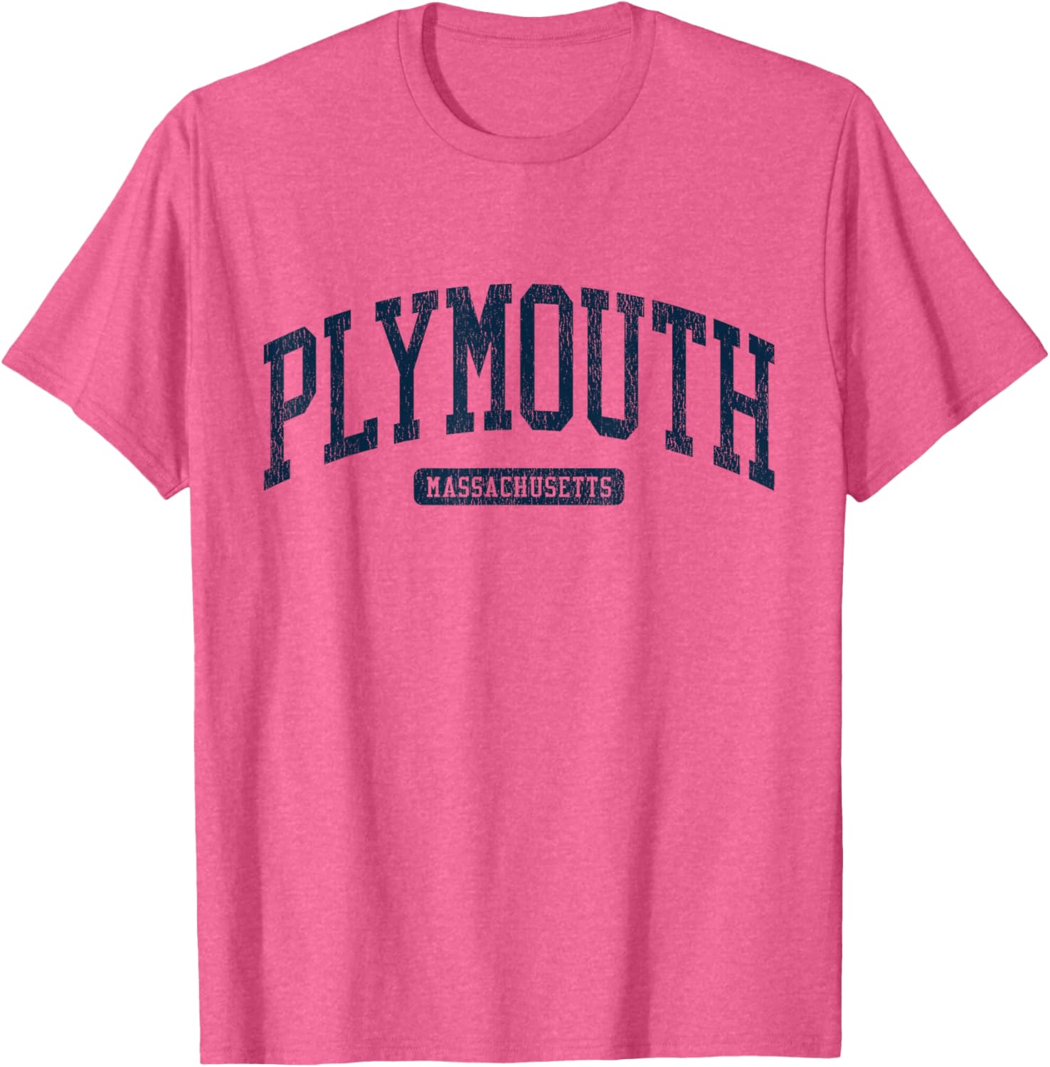 Plymouth MA College Blue T-Shirt for Stylish Campus Vibes - 7