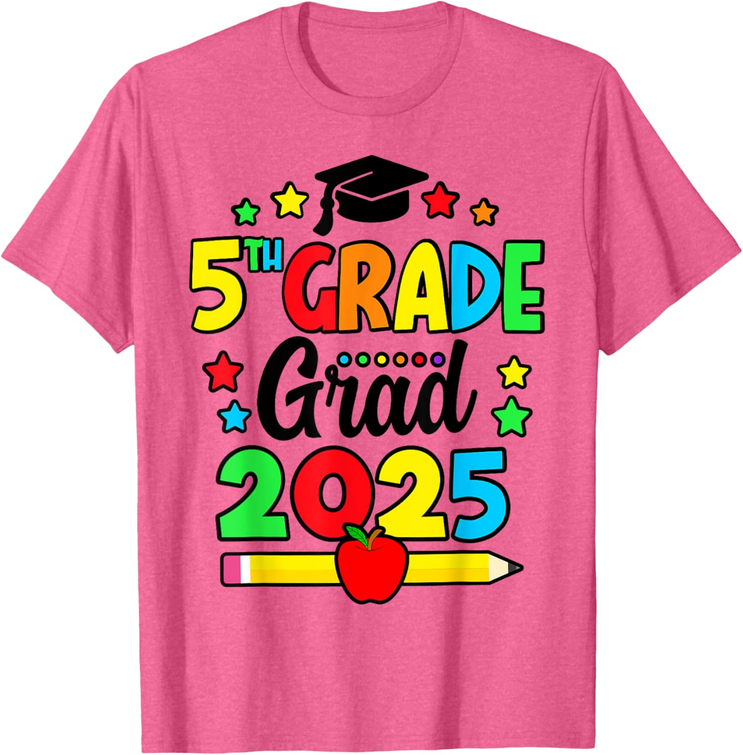 Fifth Grade Graduate 2025 T-Shirt for Elementary School Celebration - 8