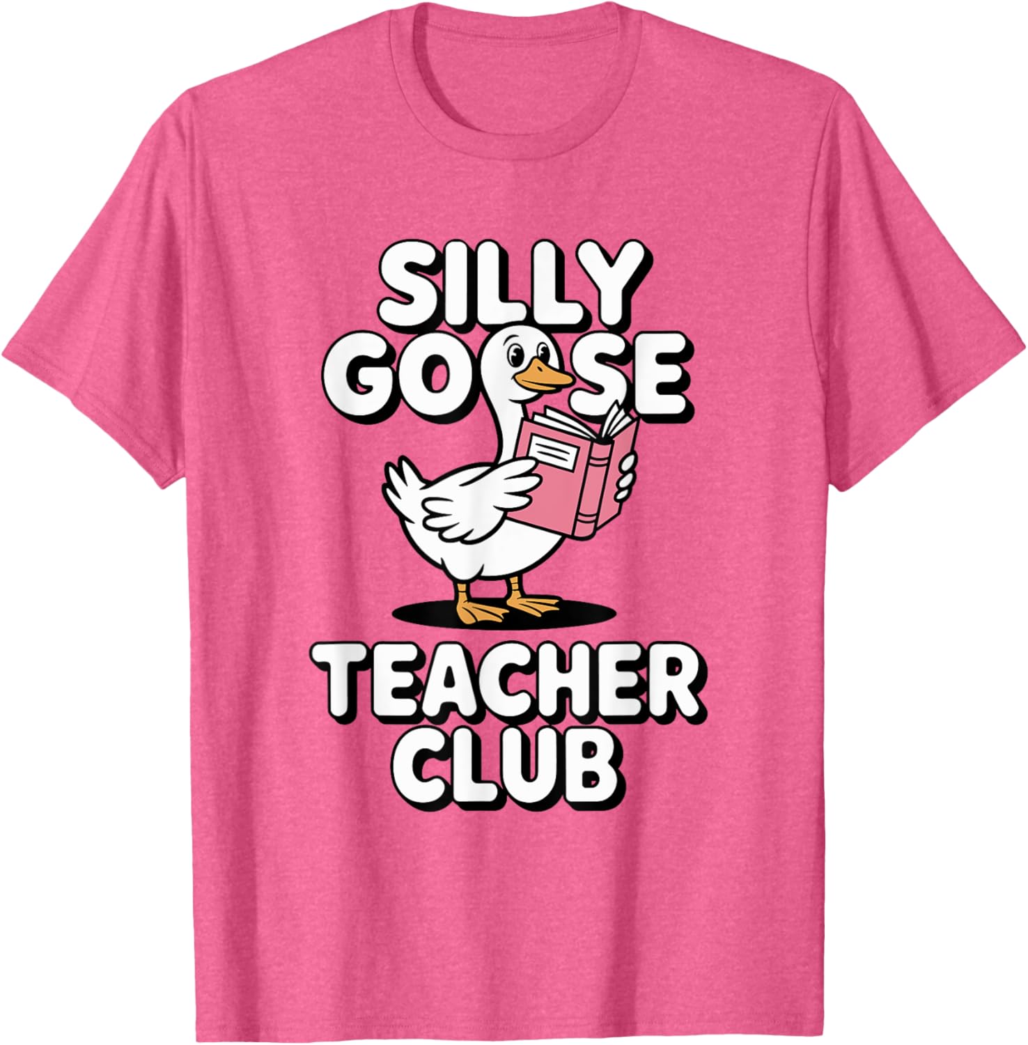 Silly Goose Teacher Club Fun Back to School Humor T-Shirt for Educators - 24
