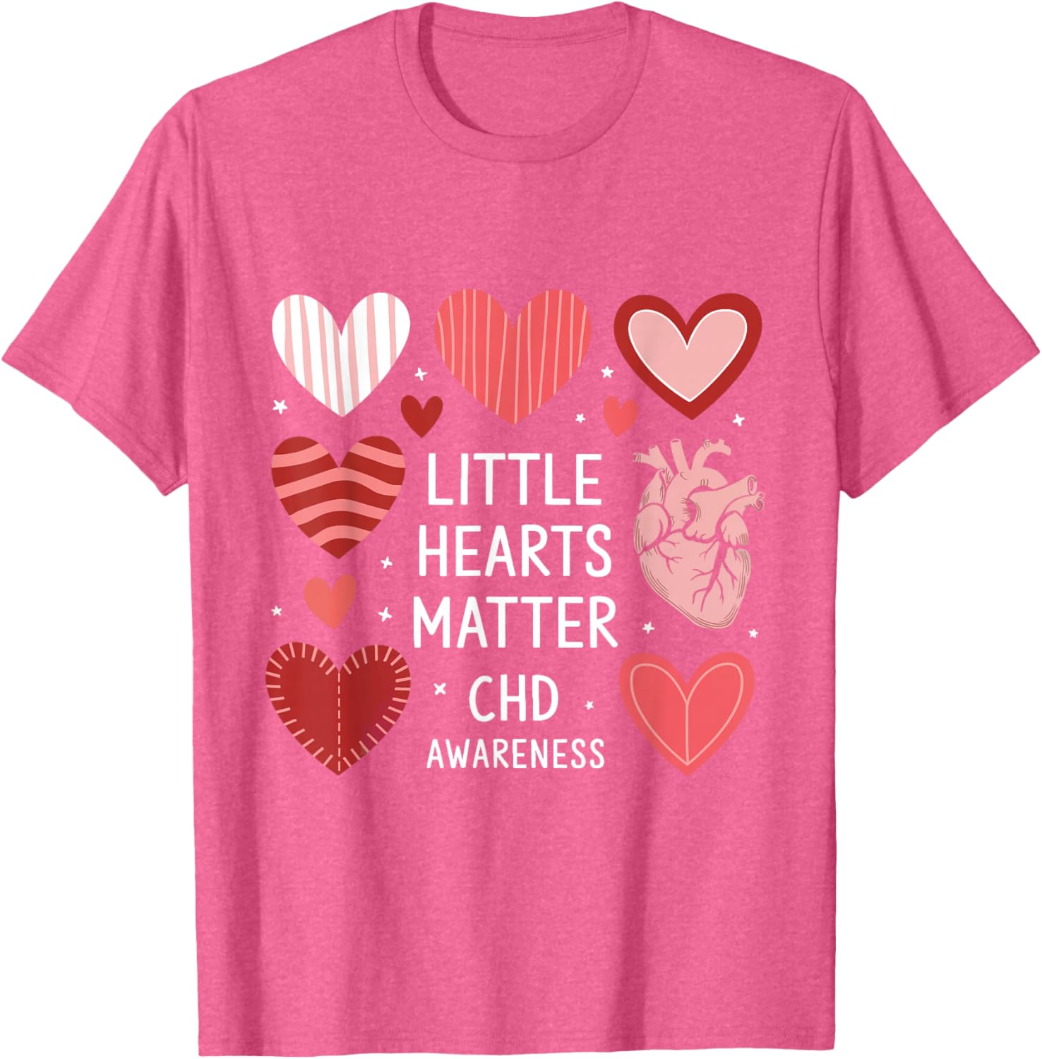 Heart Anatomy Valentine T-Shirt for CHD Awareness - Love with Purpose - 10